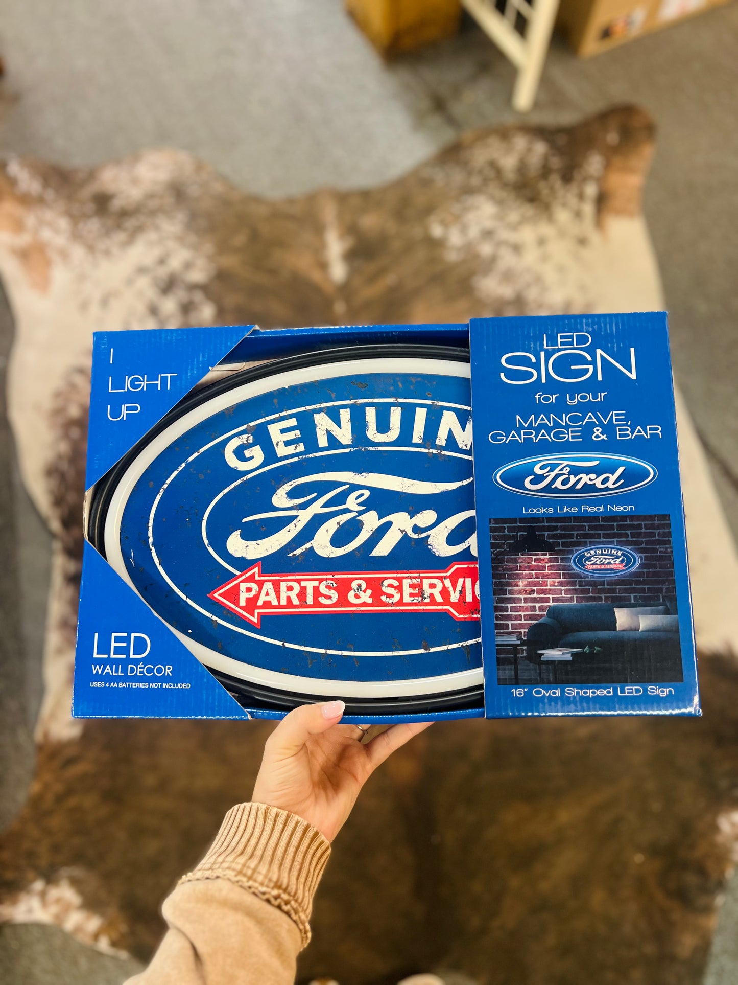 Ford Genuine Parts LED Neon Rope Sign