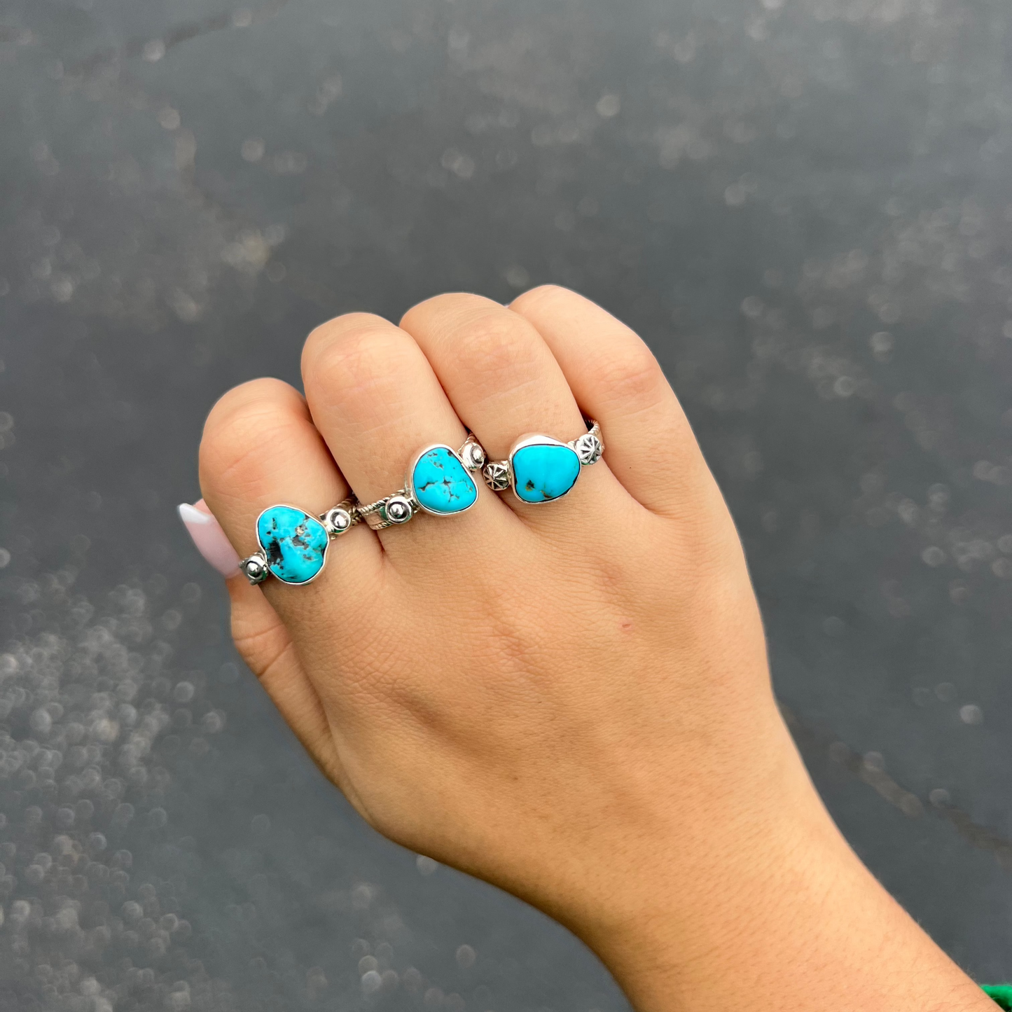 The Amarillo Authentic Turquoise Sterling Silver Ring