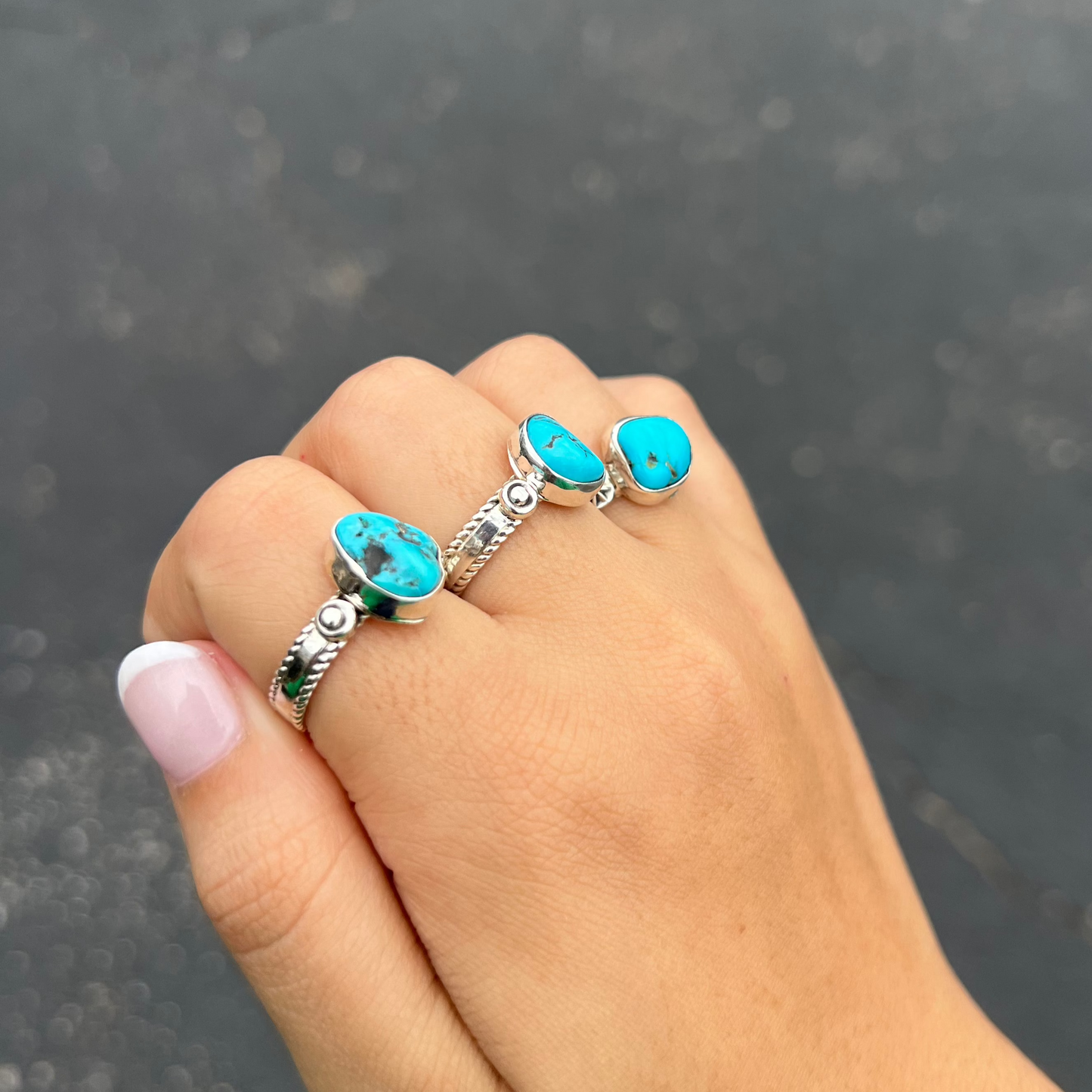 The Amarillo Authentic Turquoise Sterling Silver Ring