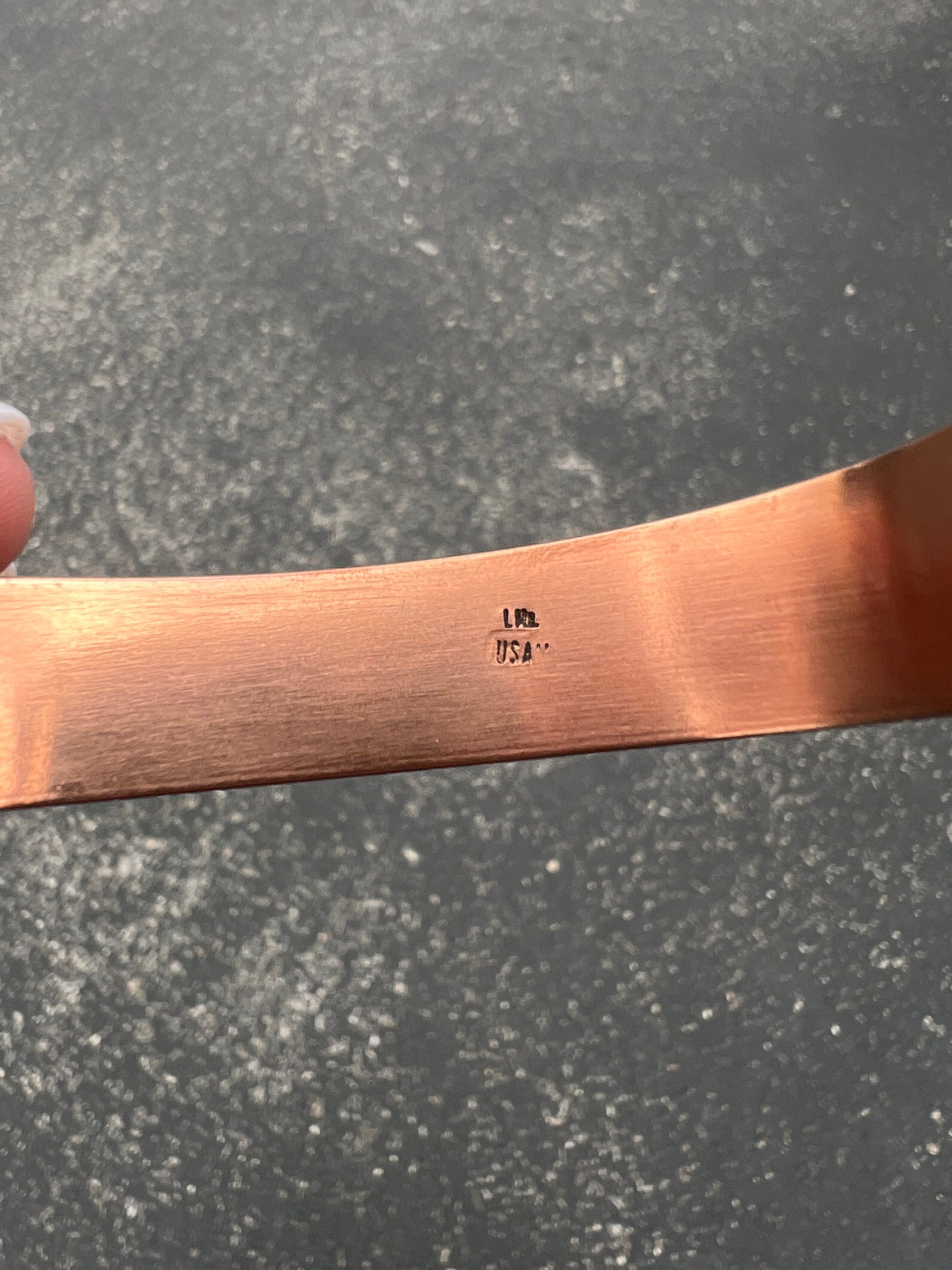 Navajo Floral Stamped Copper Cuff