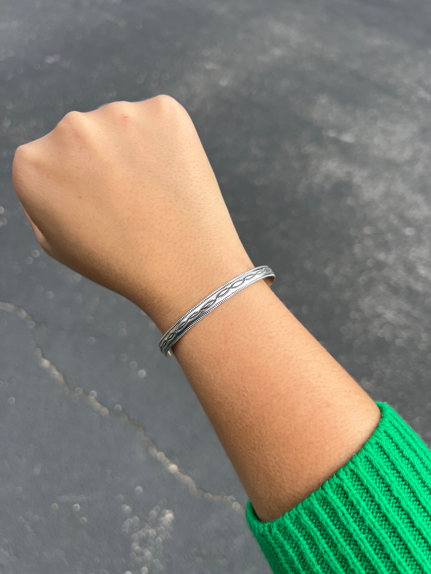 The Liz Sterling Silver Cuff