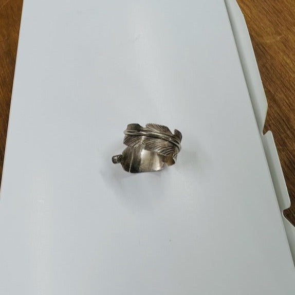 OG Sterling Silver Feather Wrap Ring