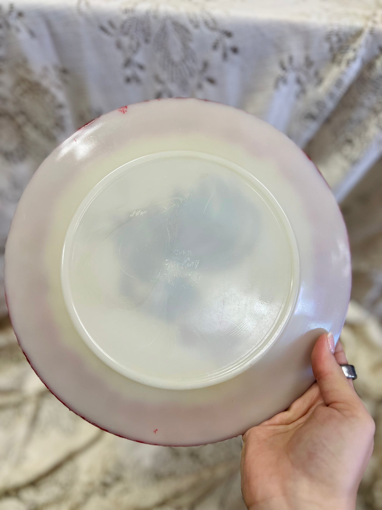 Fire King Plate with Rooster
