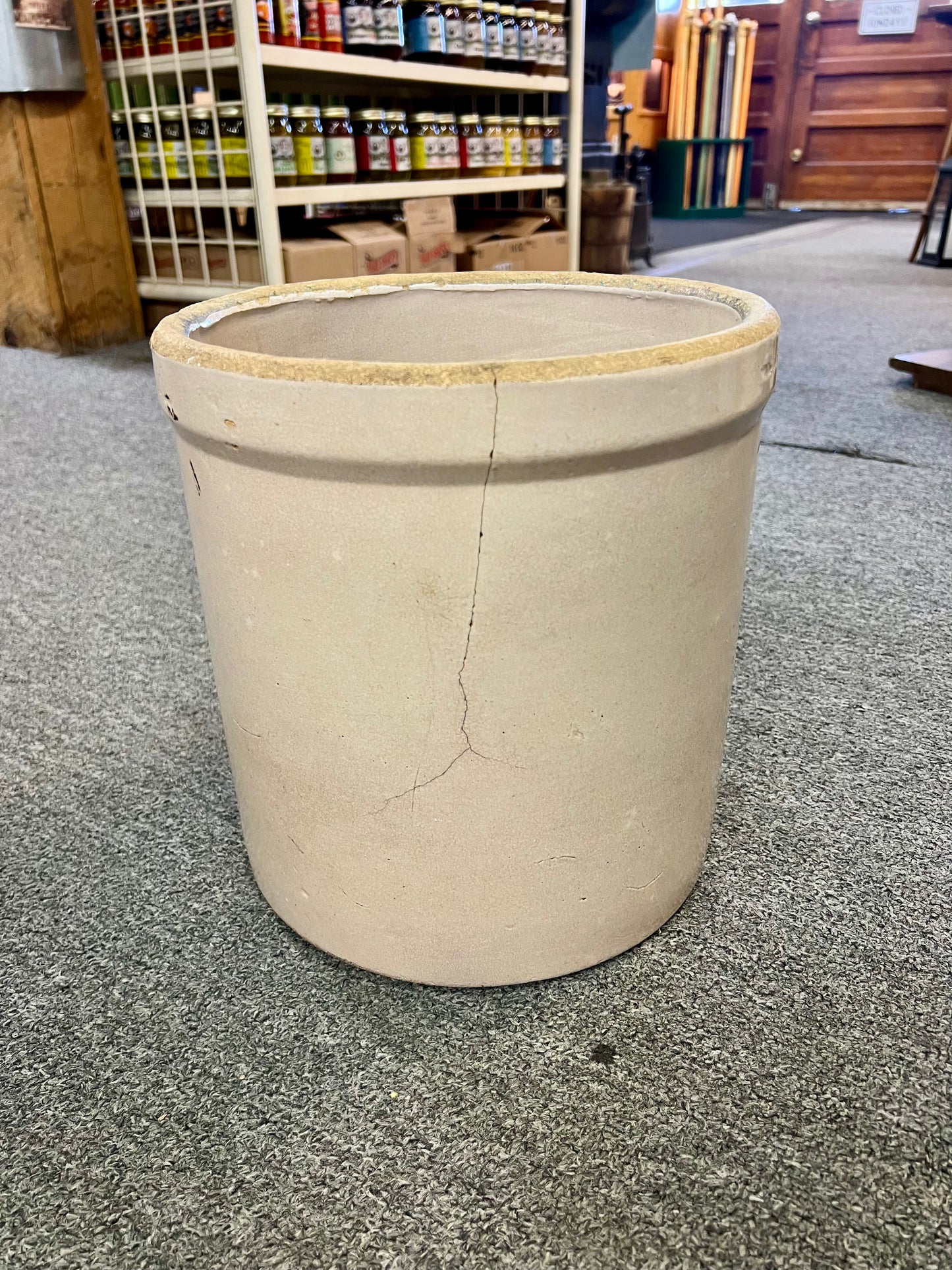 Vintage #3 Blue Crown USA Crock