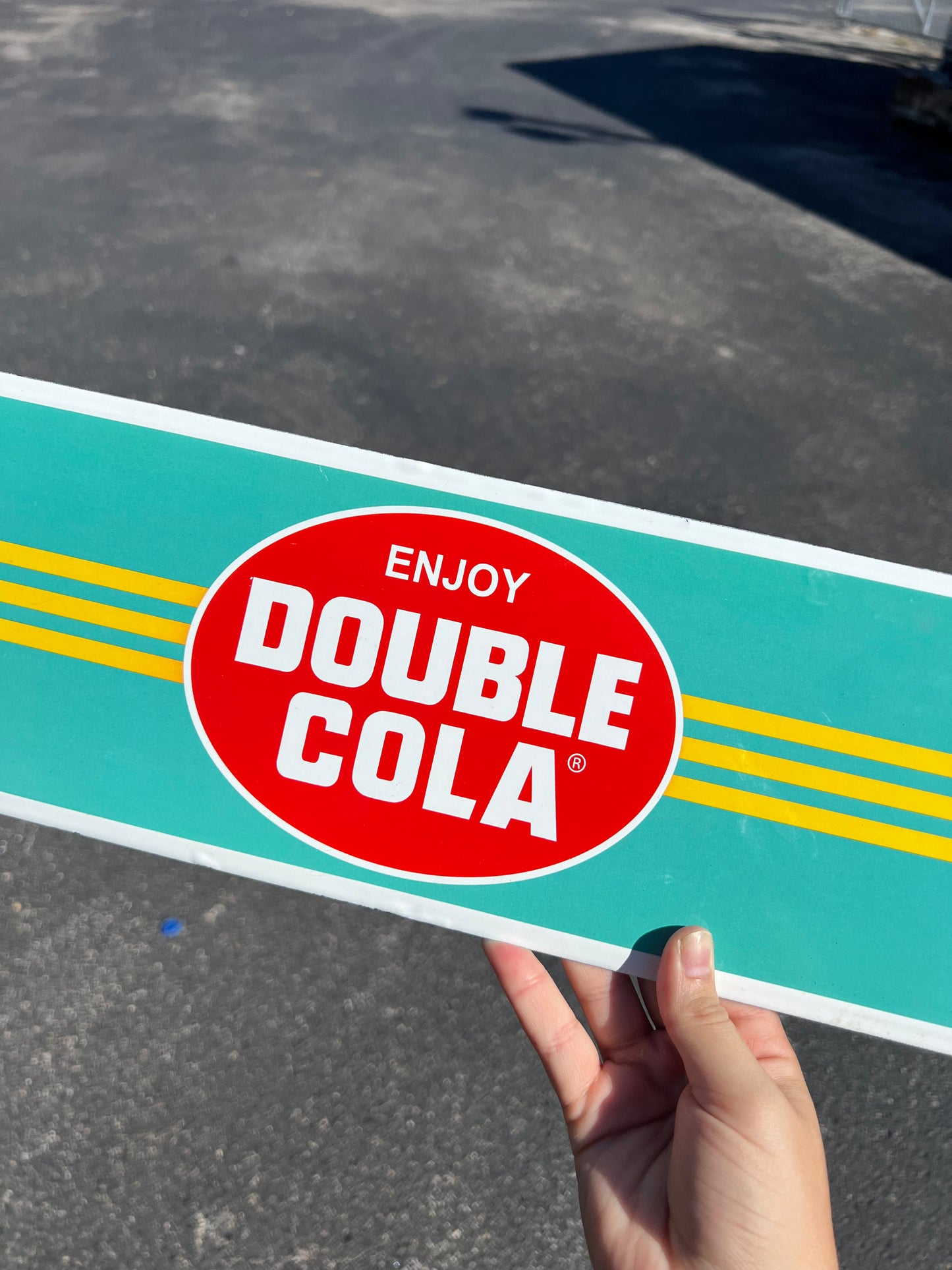 Double Cola Porcelain Sign