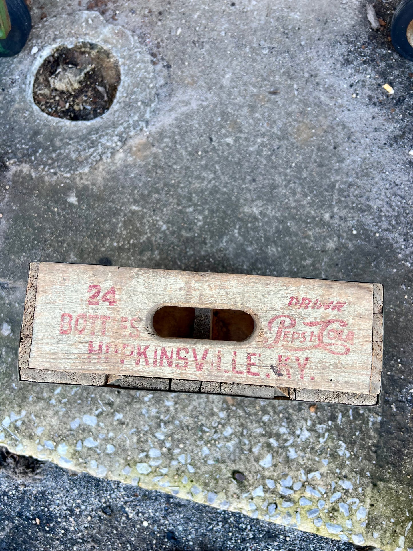 Vintage Drink Pepsi Wood Crate Hopkinsville Ky