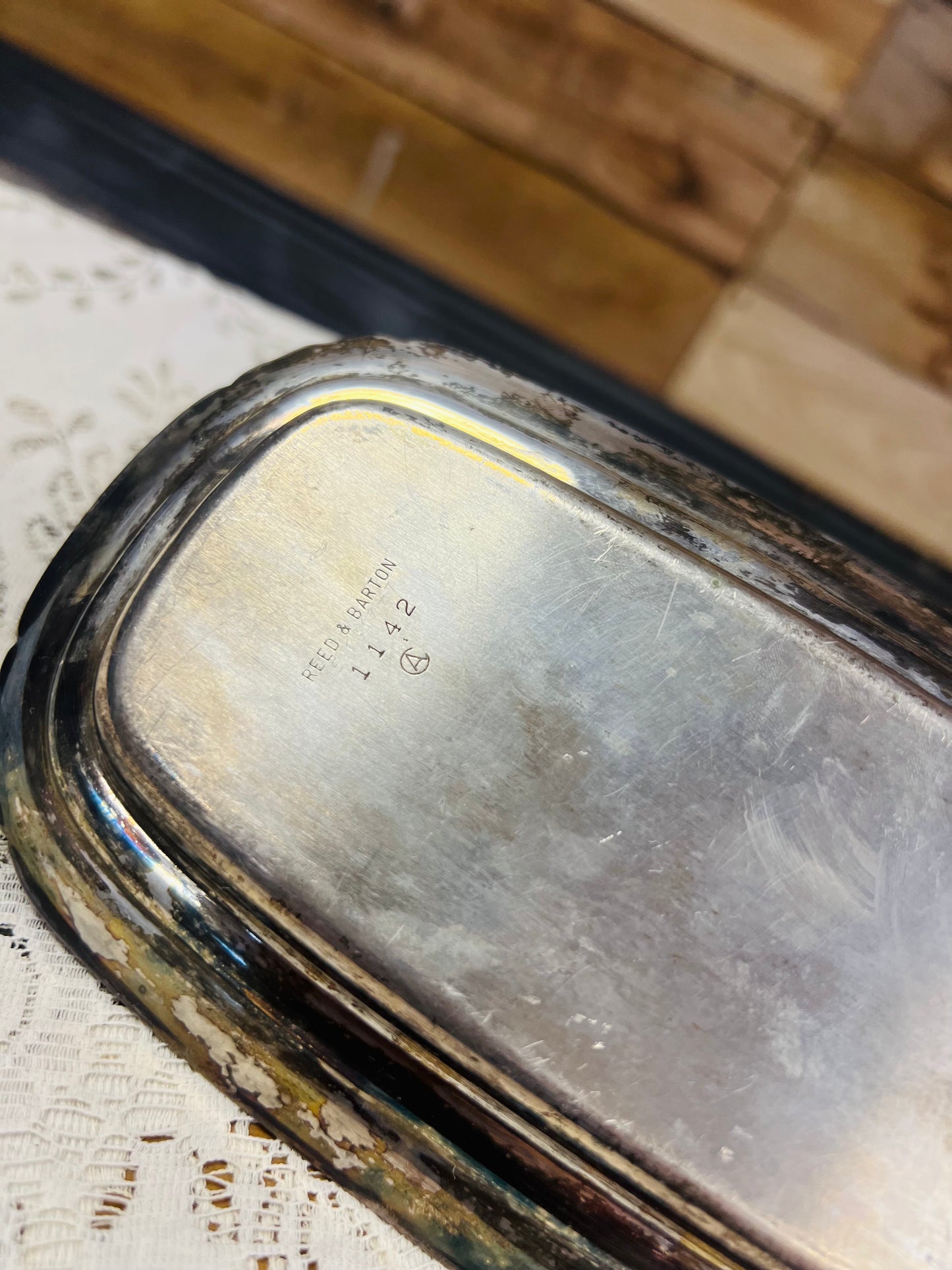 Vintage Reed & Barton Silver Butter Dish