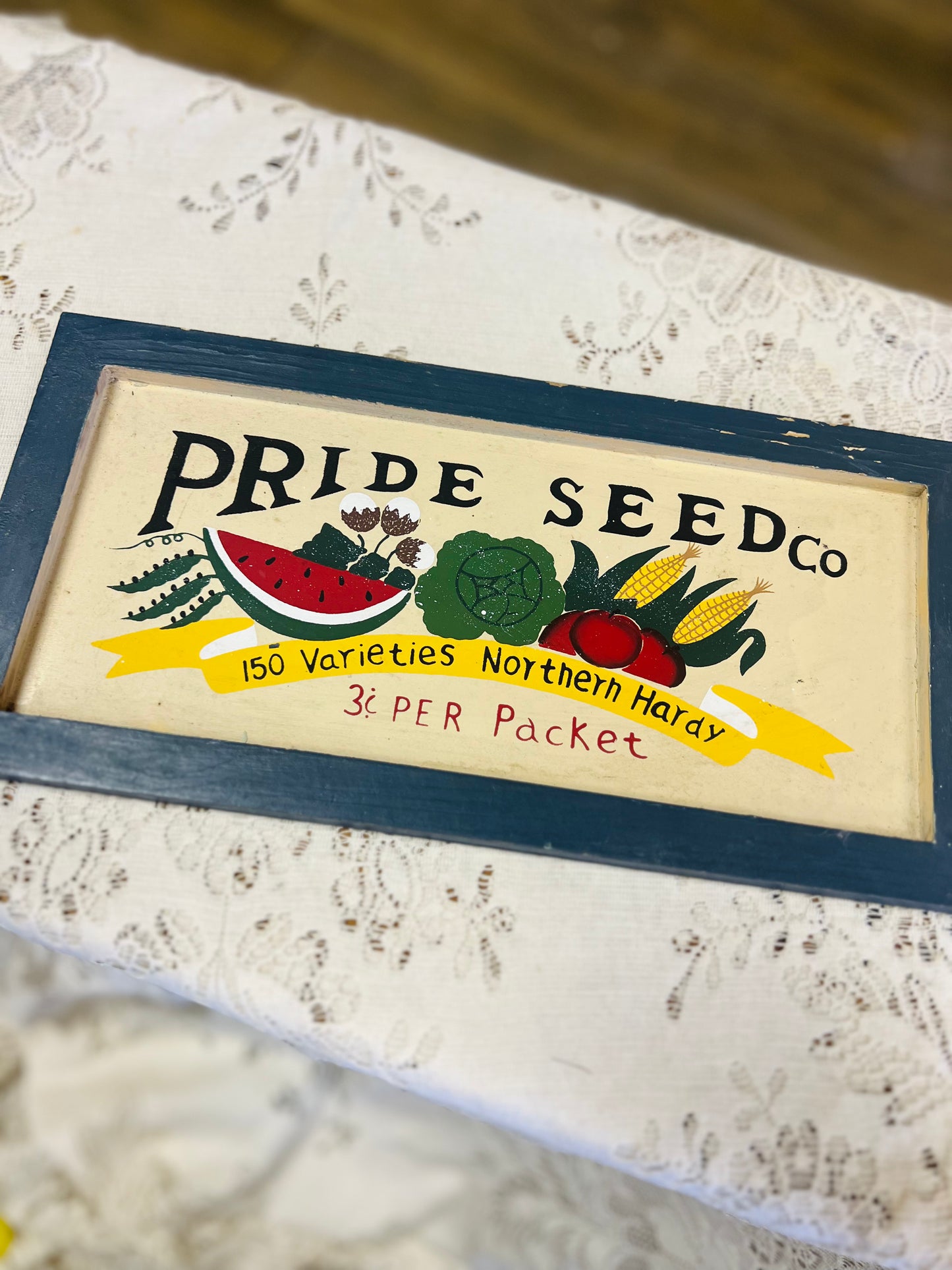 Pride Seed Co Advertising Sign