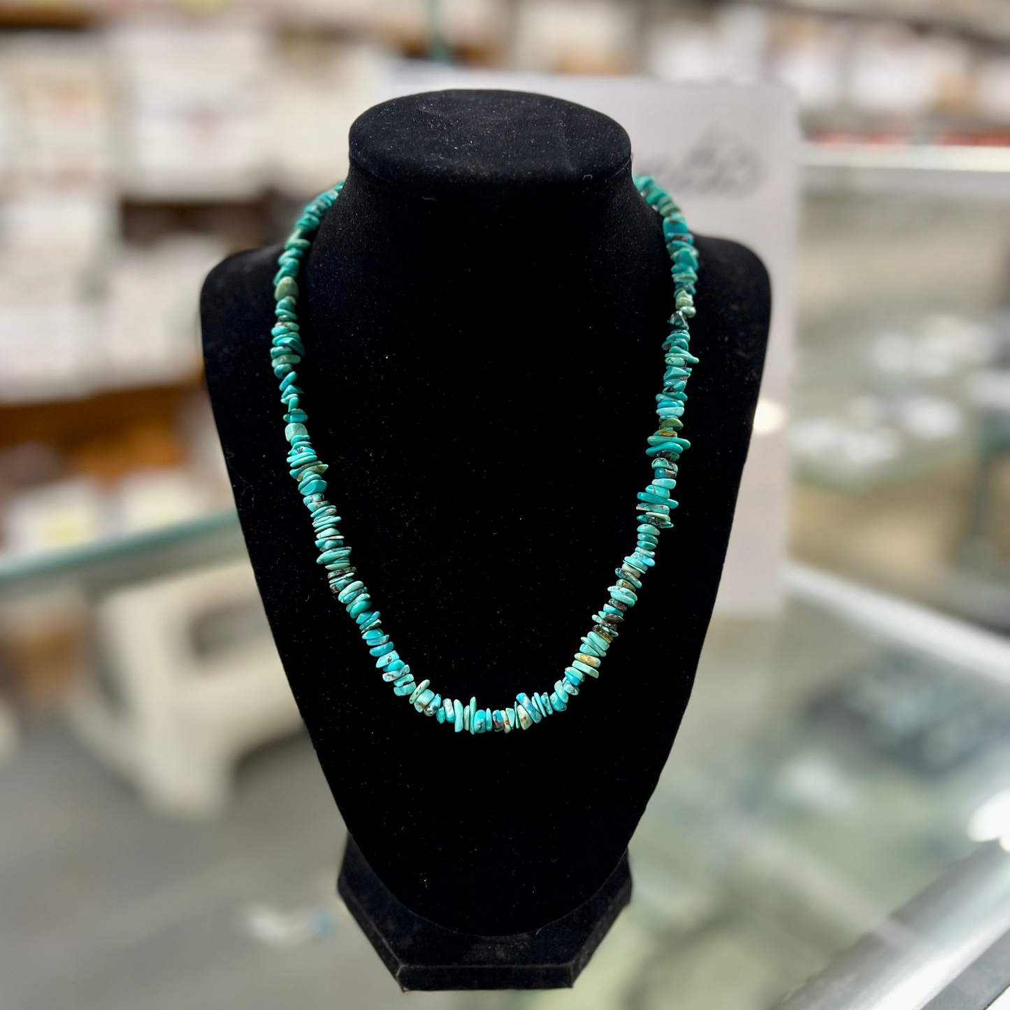 Genuine Royal Beauty Turquoise Nugget Necklace - 18"