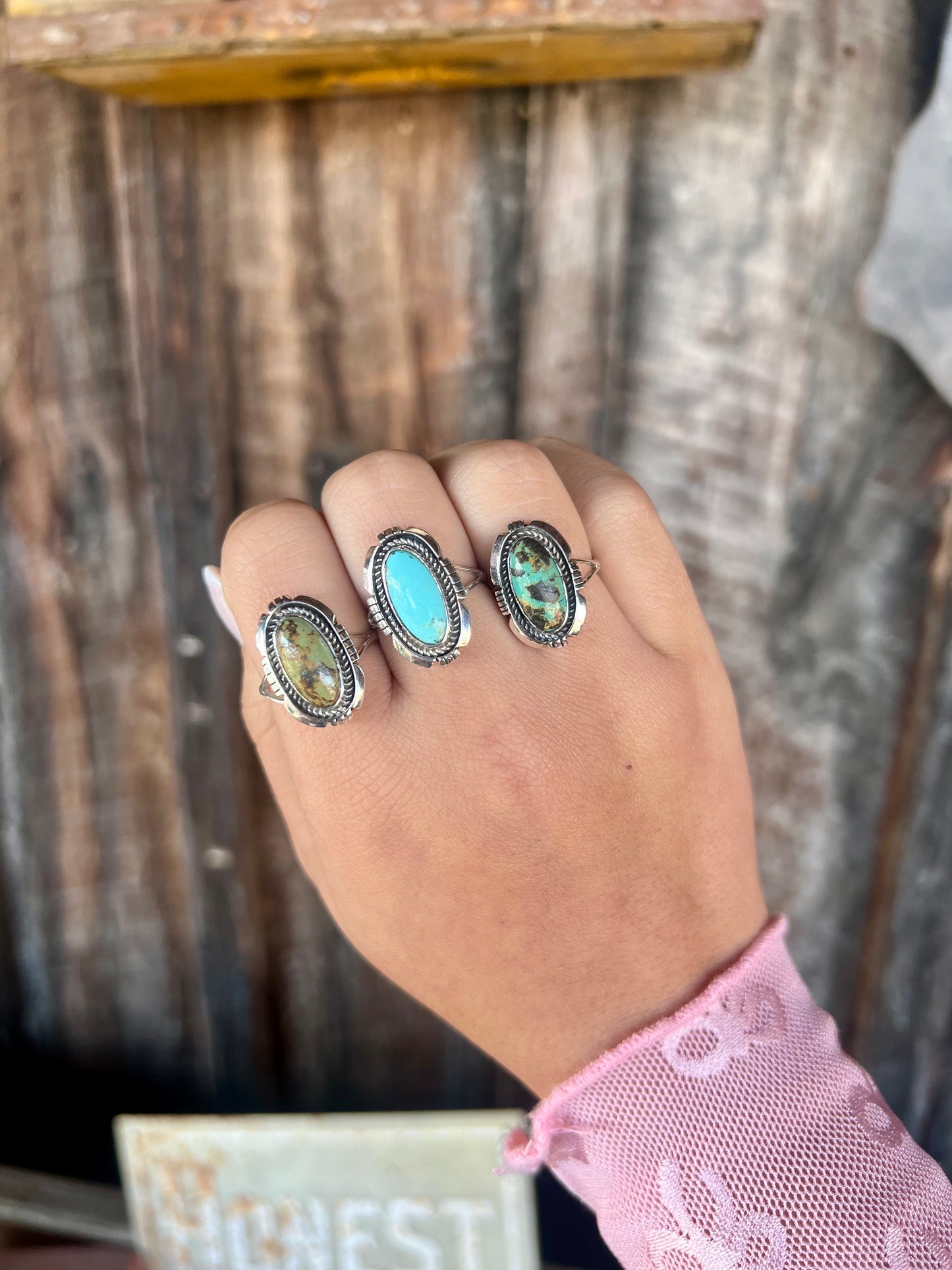 Oval Kingman Turquoise Ring