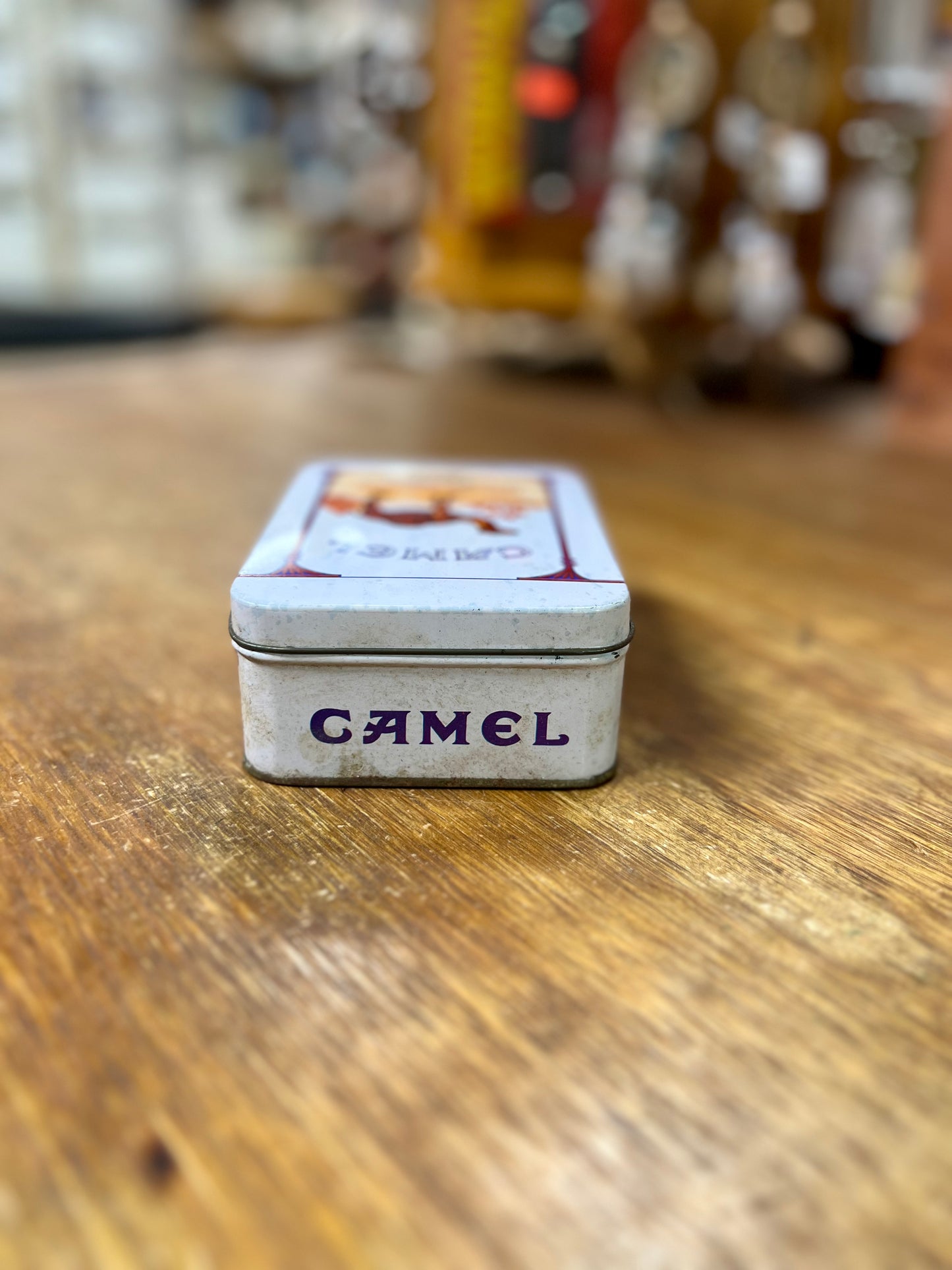 Vintage Camel Metal Tobacco Tin