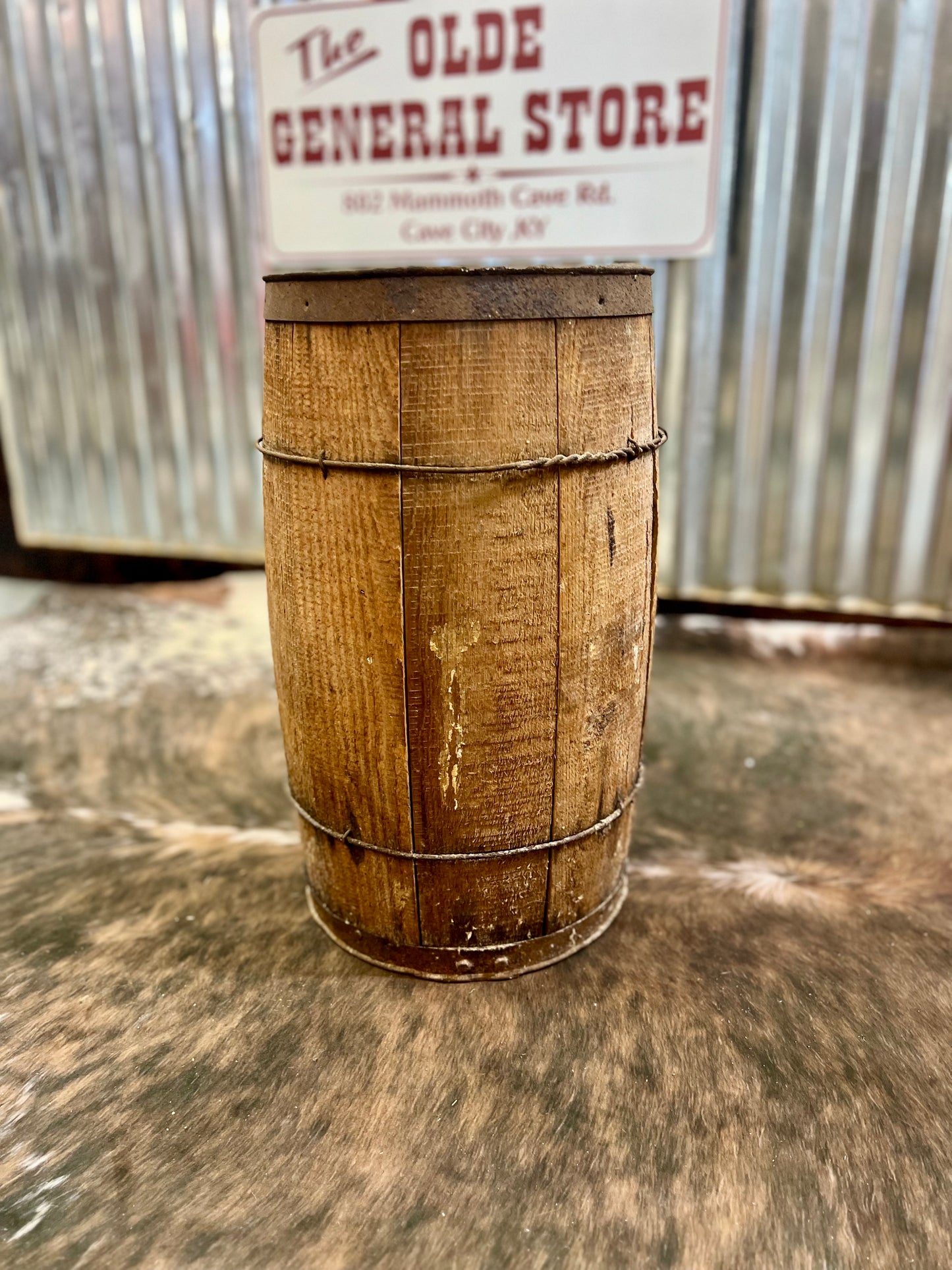 Vintage Old Nail Keg Barrel