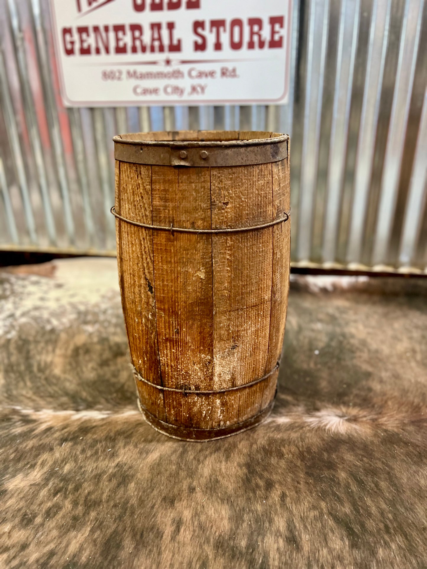 Vintage Old Nail Keg Barrel
