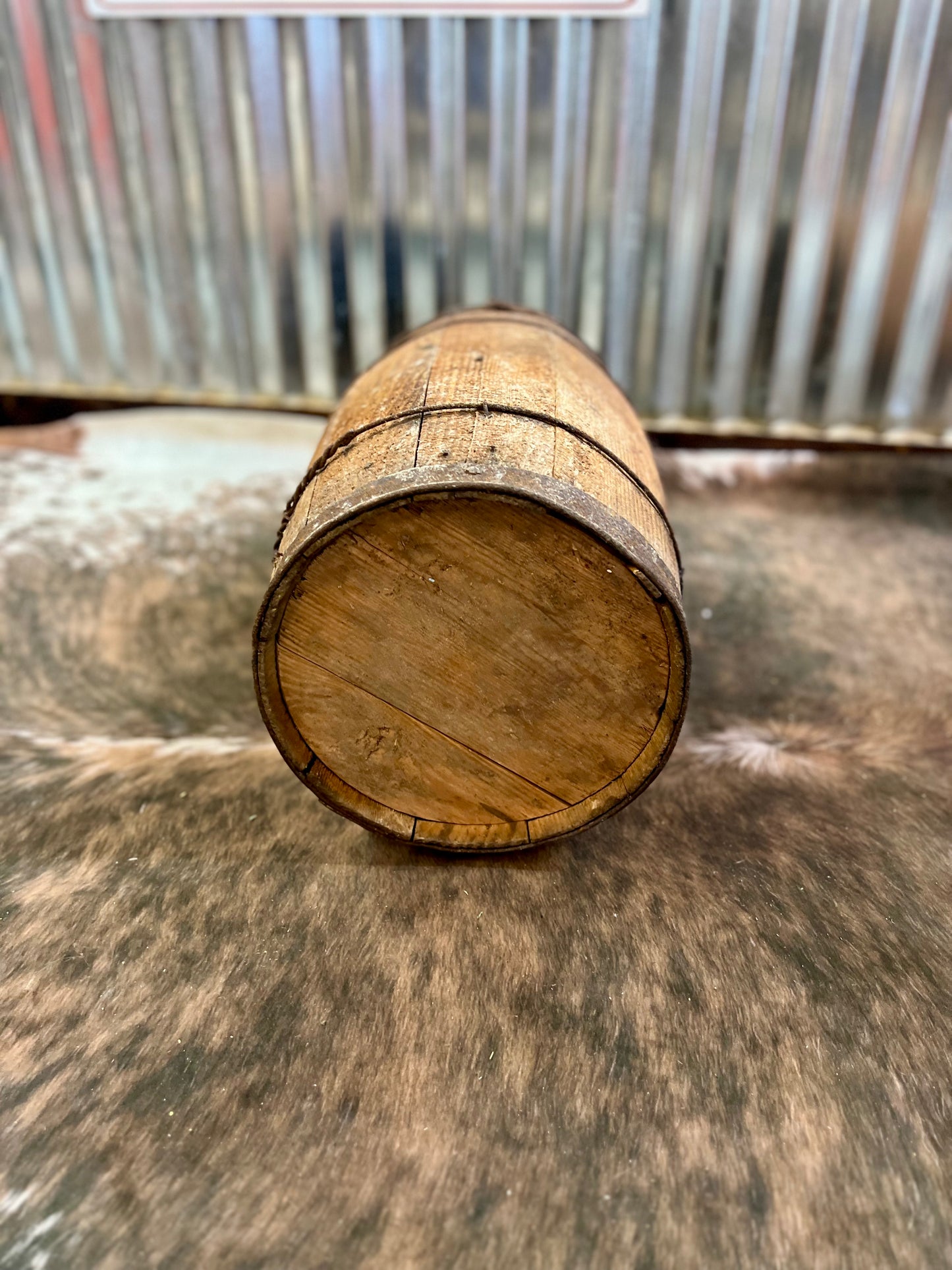 Vintage Old Nail Keg Barrel