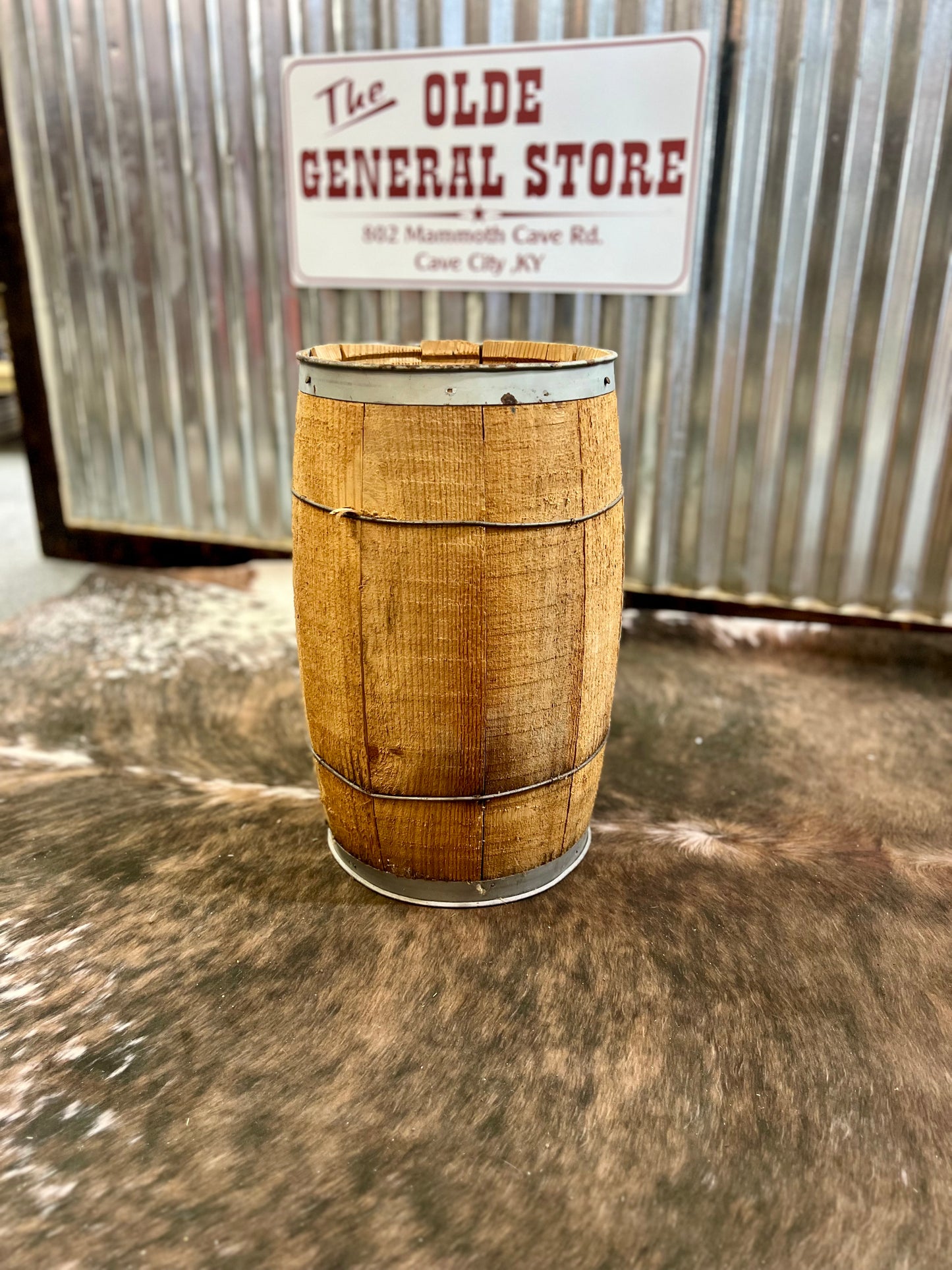 Vintage Old Nail Keg Barrel