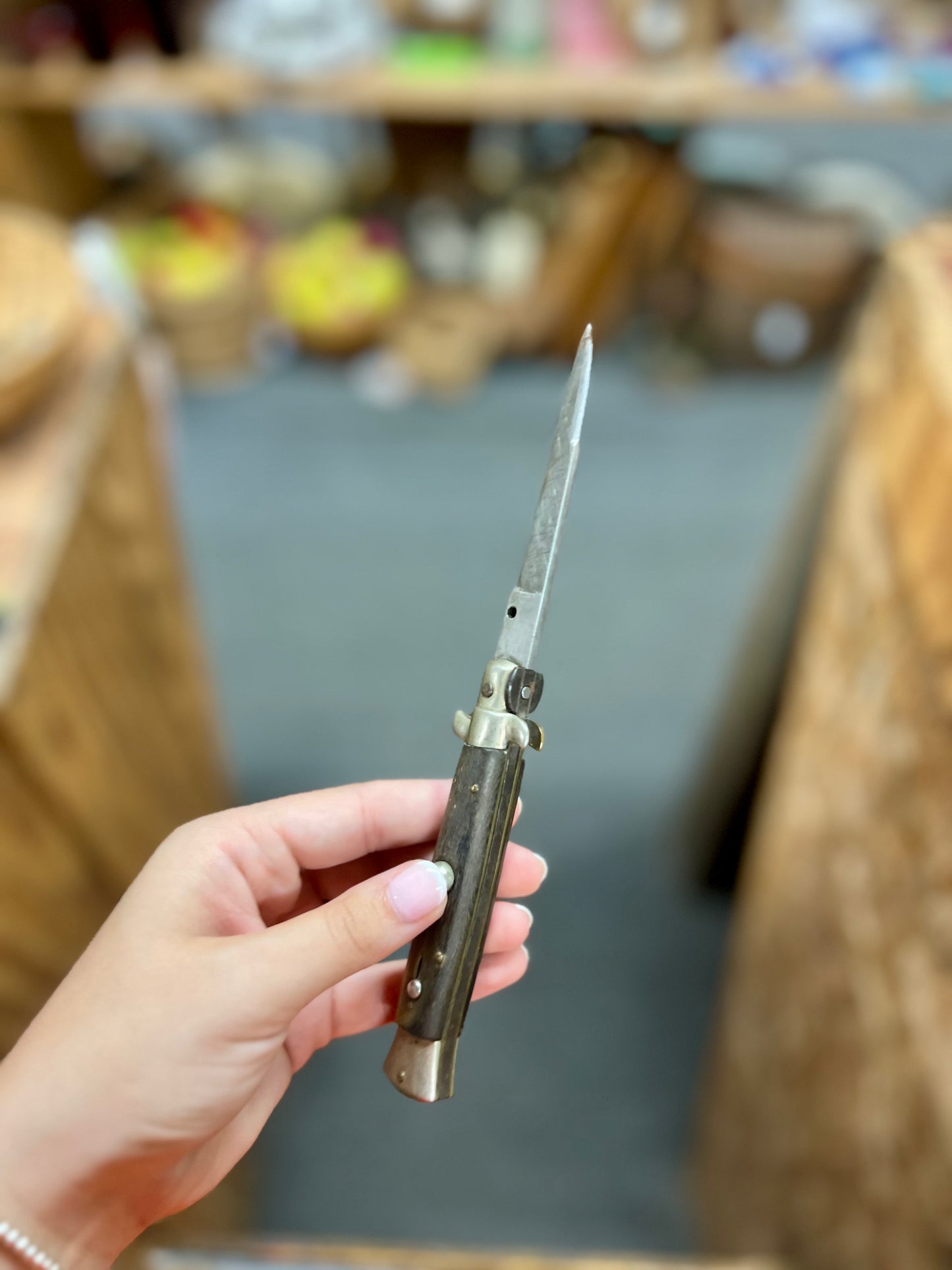 INOX Italian Transitional Stiletto Vintage 1960s switchblade knife