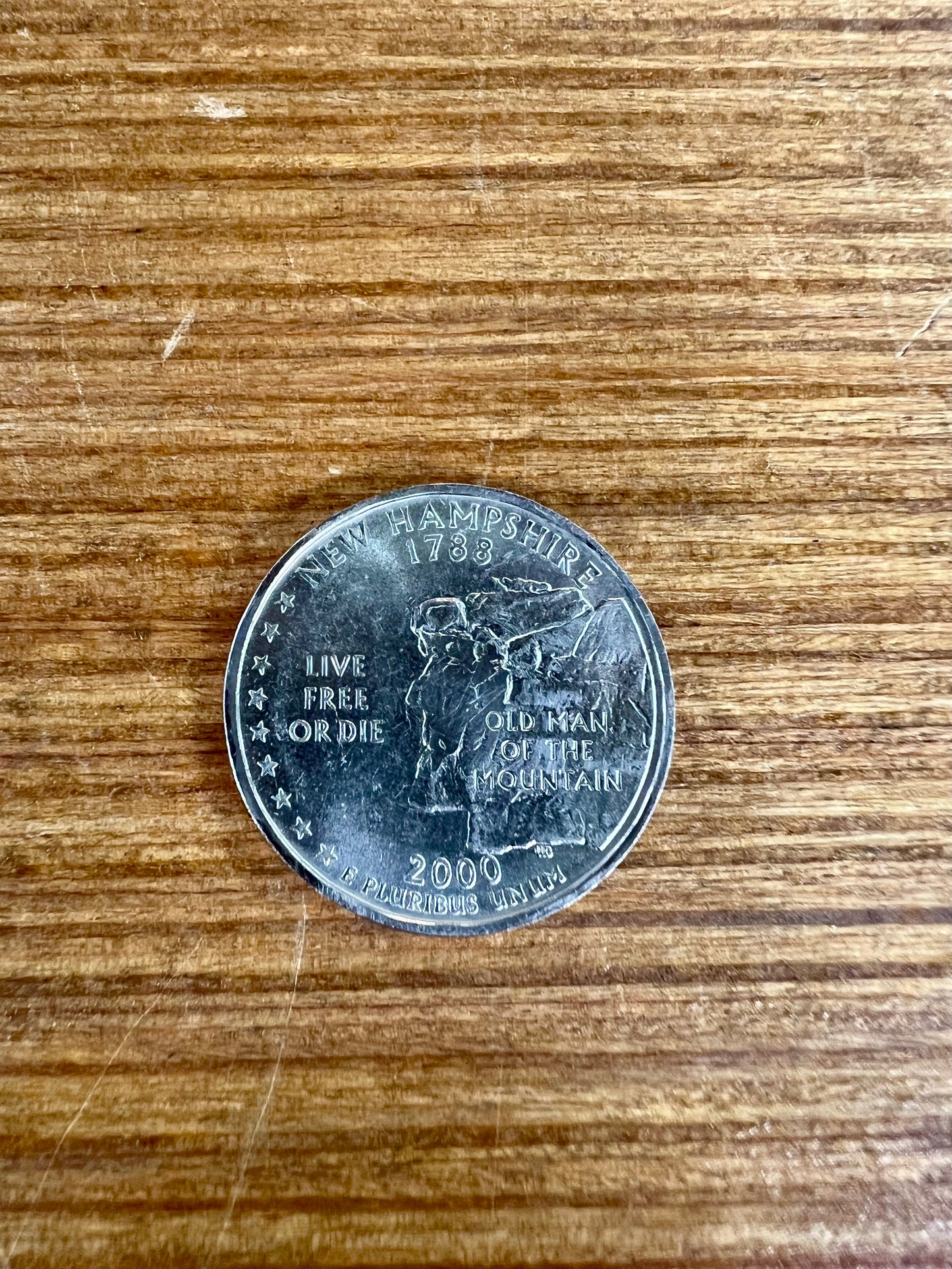 2000 New Hampshire Old Man of the Mountain Quarter D -Denver Mint