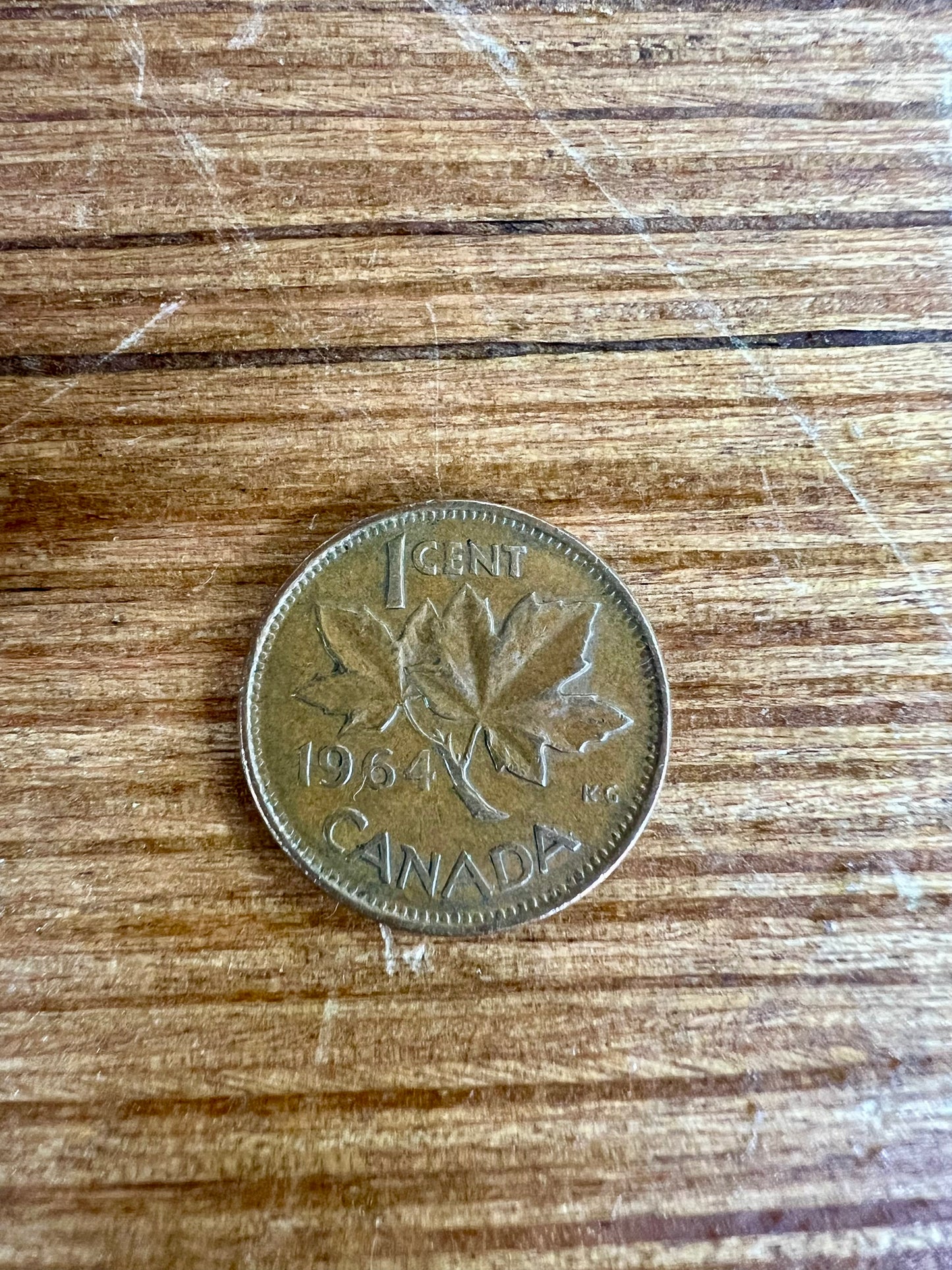 Queen Elizabeth II Canada 1 Cent 1964 KG
