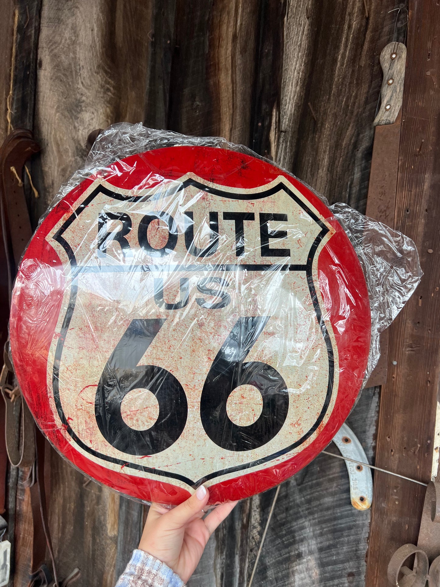 Route 66 Red Dome Sign