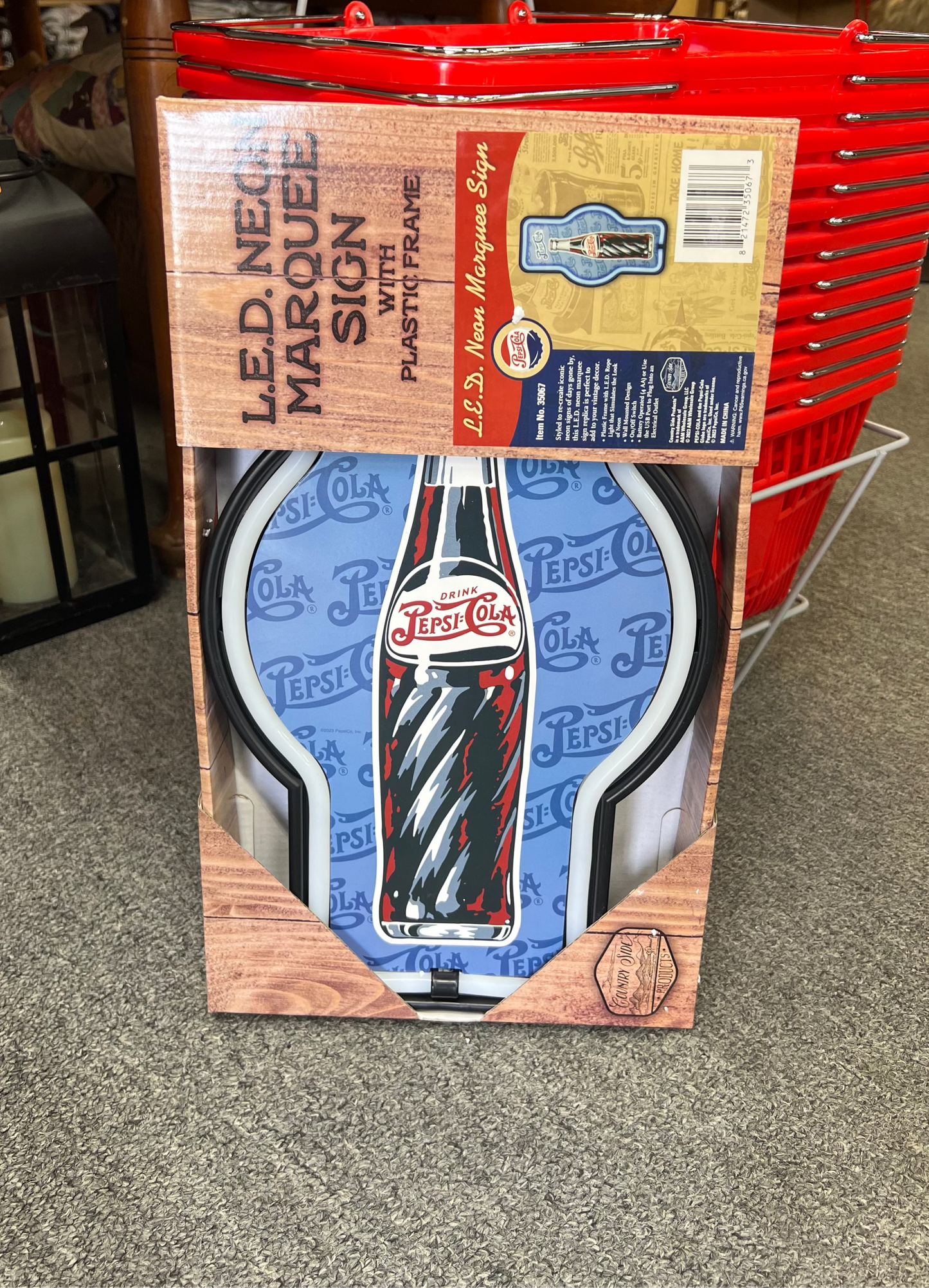 Pepsi Cola Bottle LED Neon Rope Sign