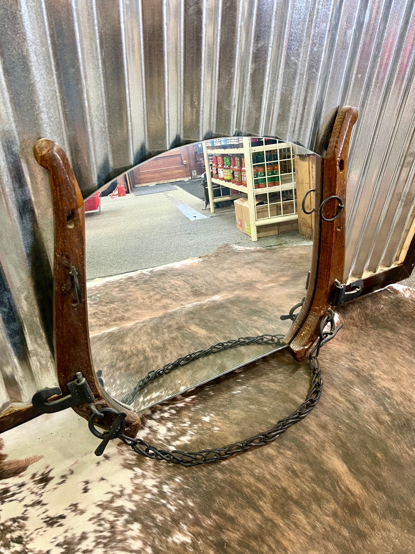 Vintage Horse Hame Mirror