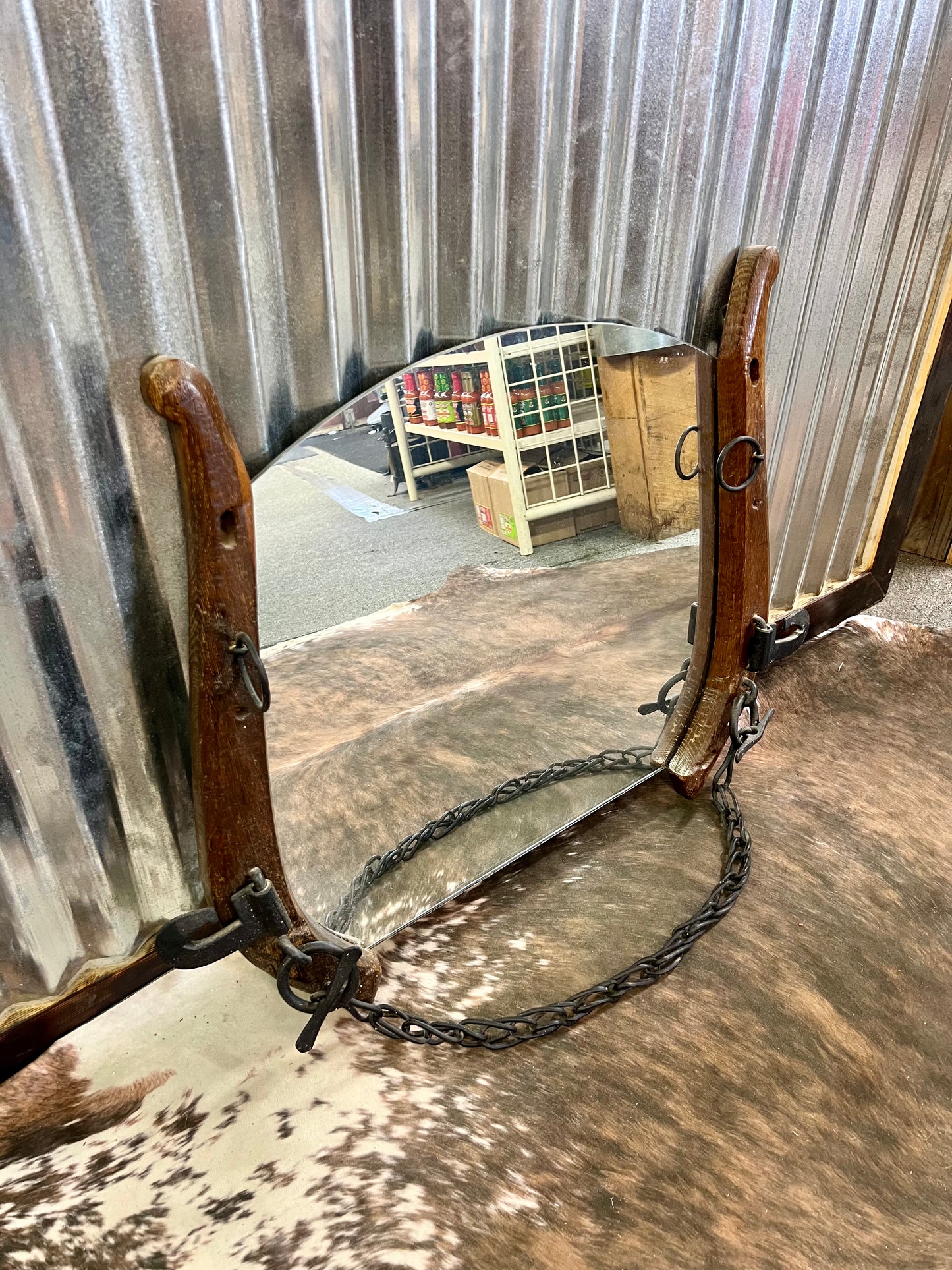 Vintage Horse Hame Mirror