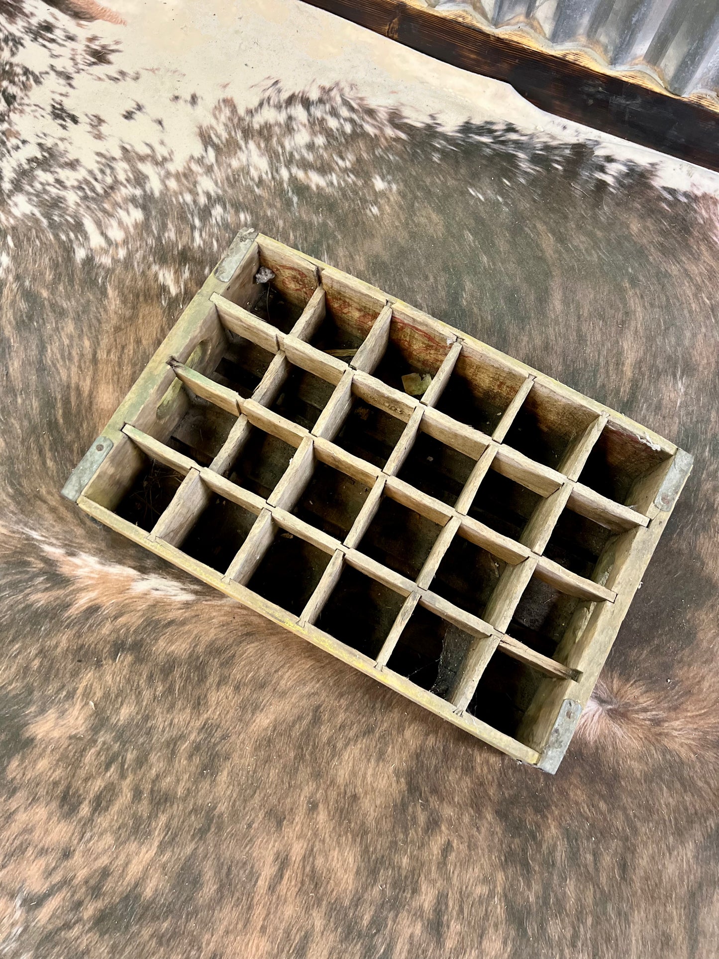 Vintage Yellow Coca Cola Crate