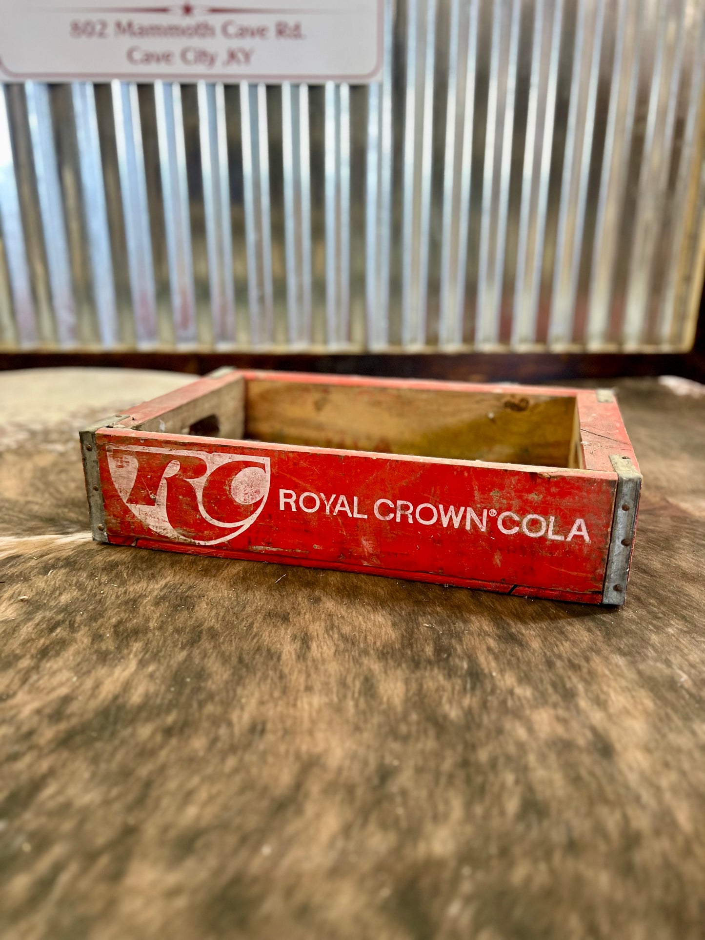 Vintage RC Cola Crate Red