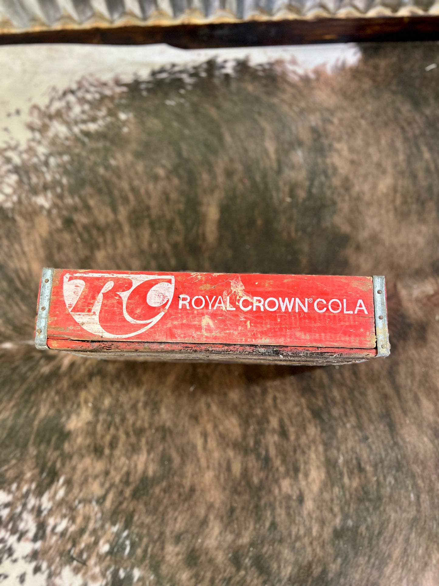 Vintage RC Cola Crate Red