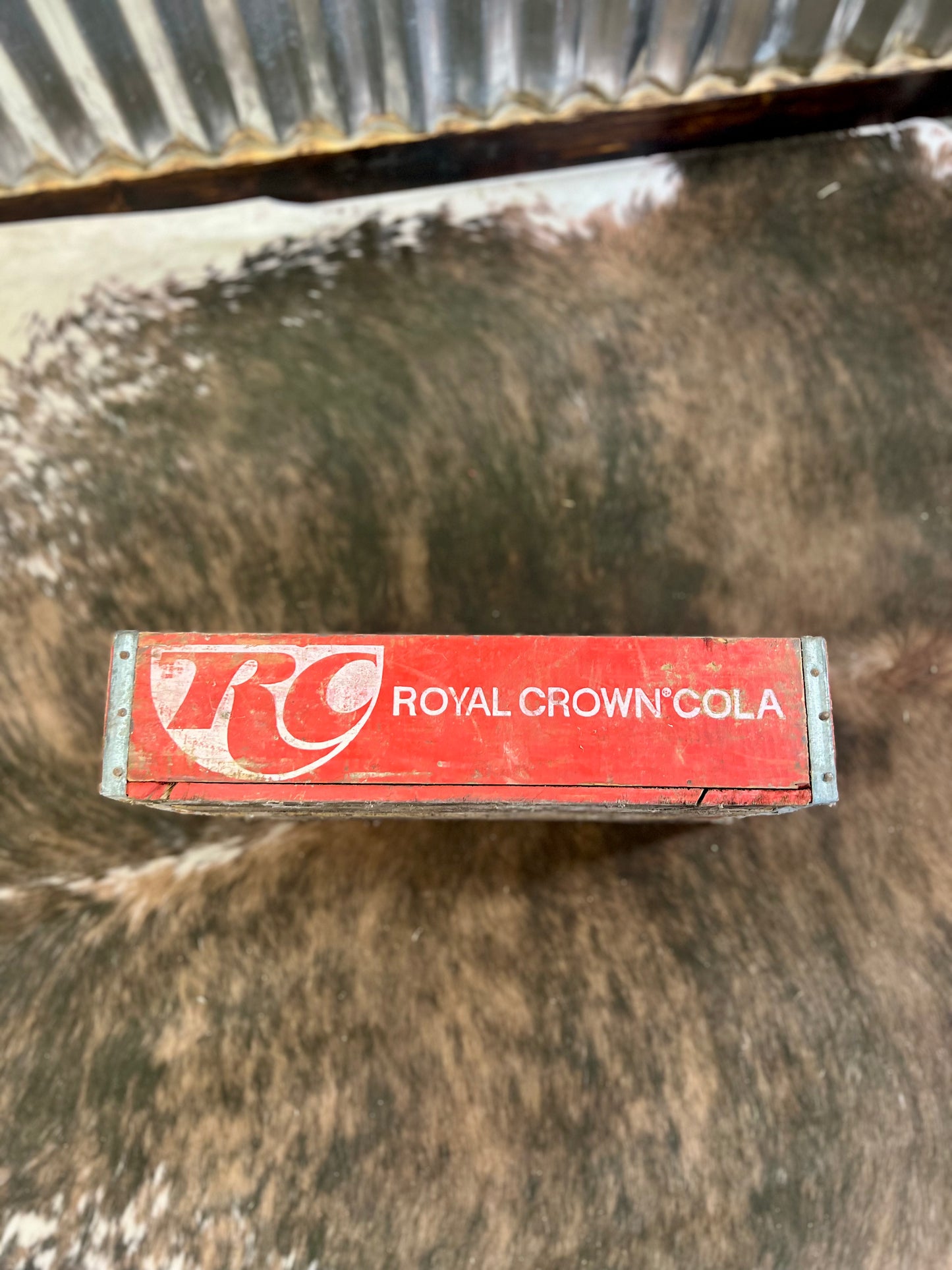 Vintage RC Cola Crate Red