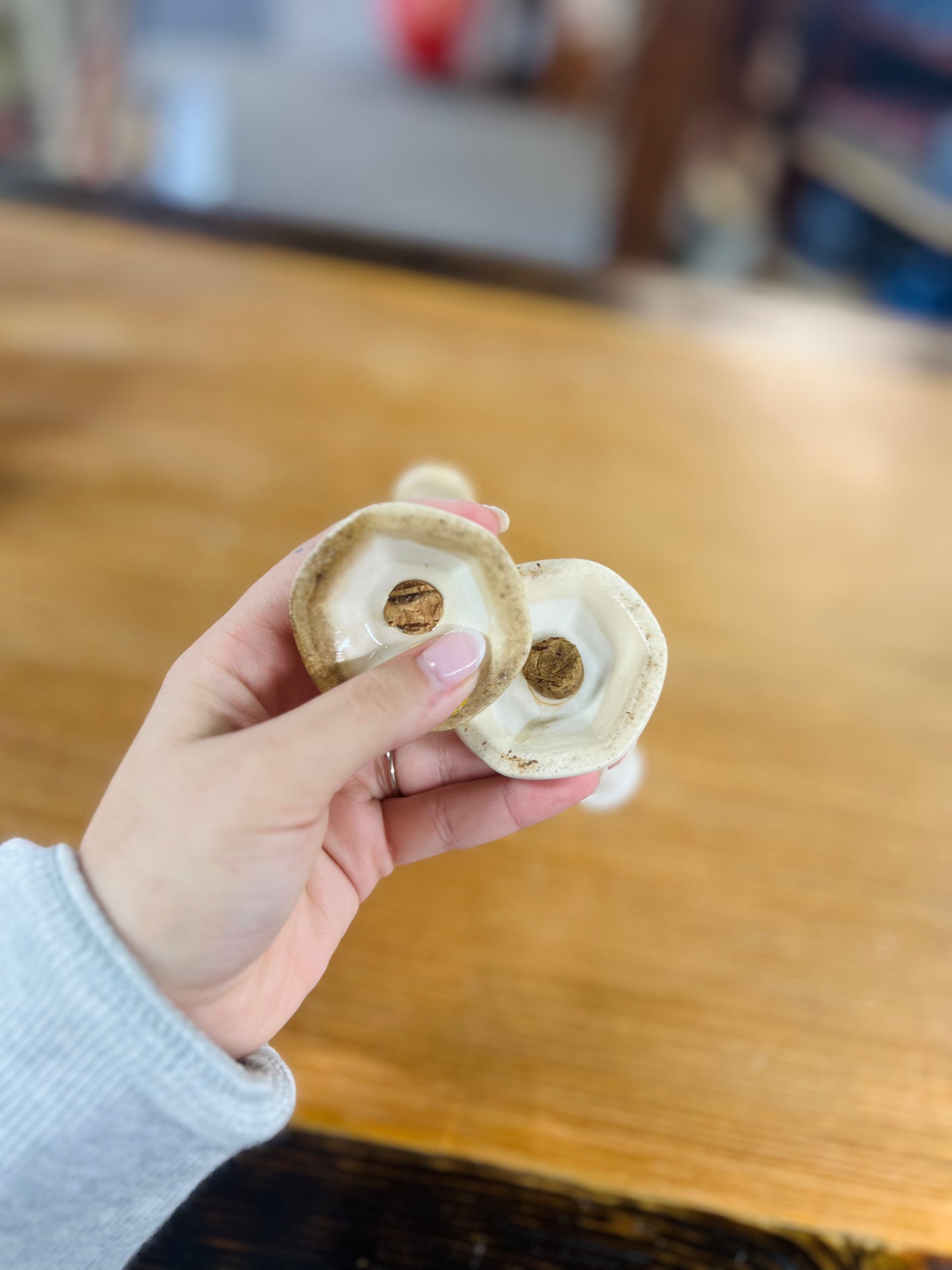 Vintage Poppy Flower Salt and Pepper Shakers Set