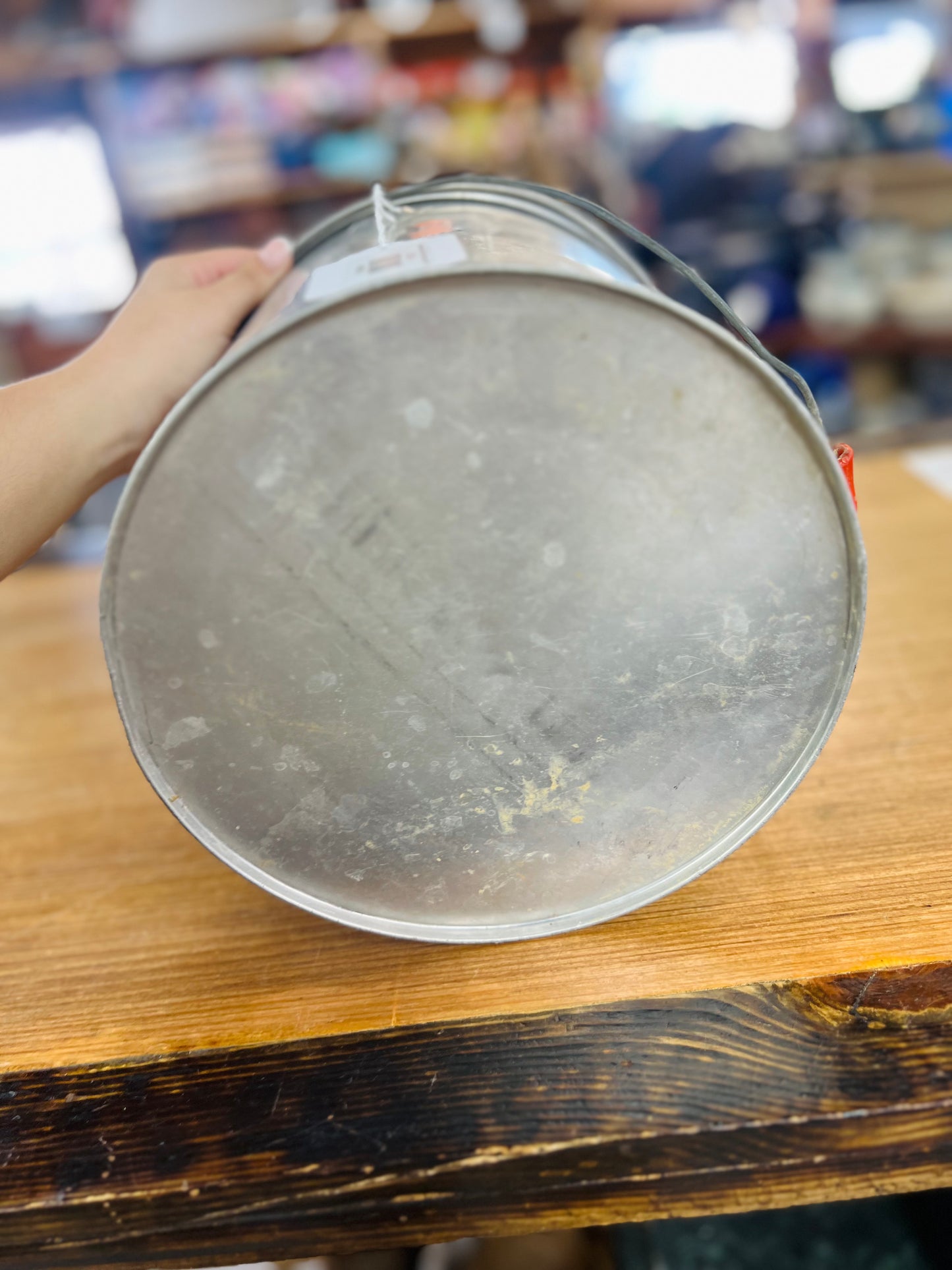 Vintage Metal Long Life Minnow Bucket Full Float