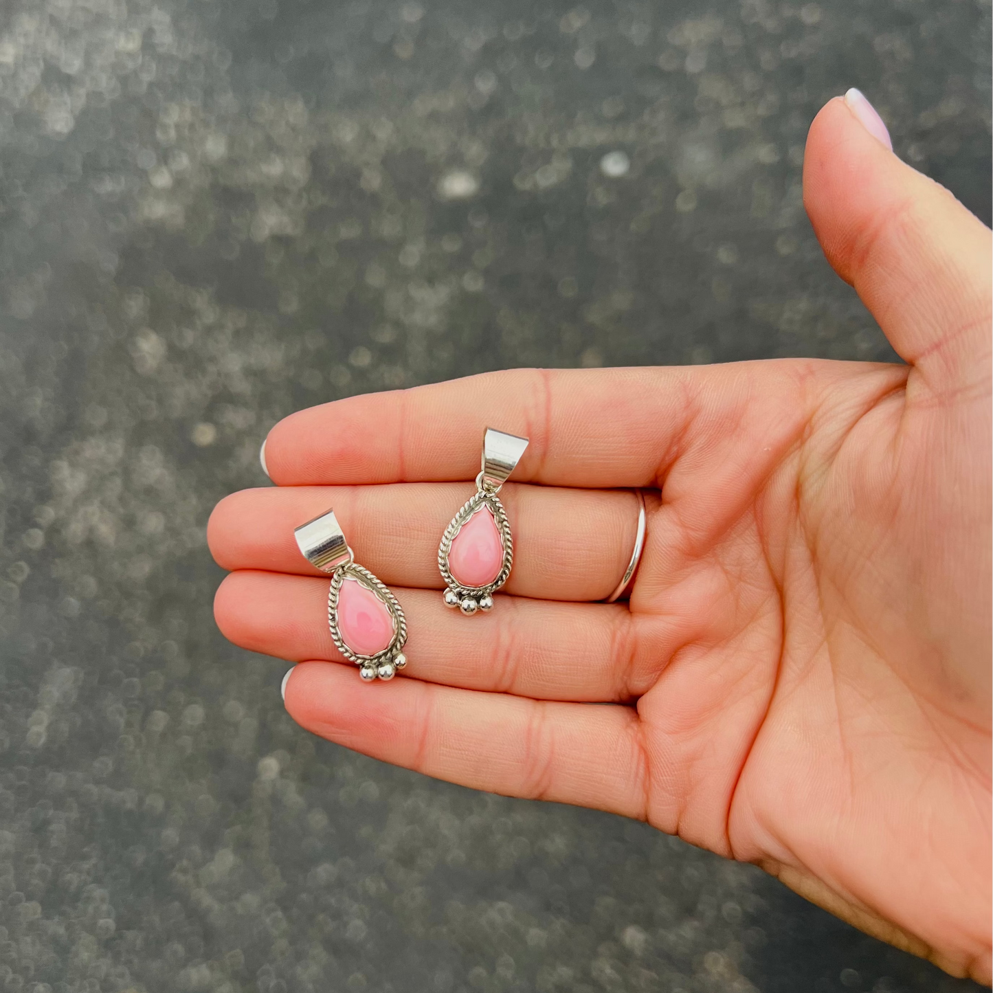 The Posie Pink Conch Sterling Silver Pendant