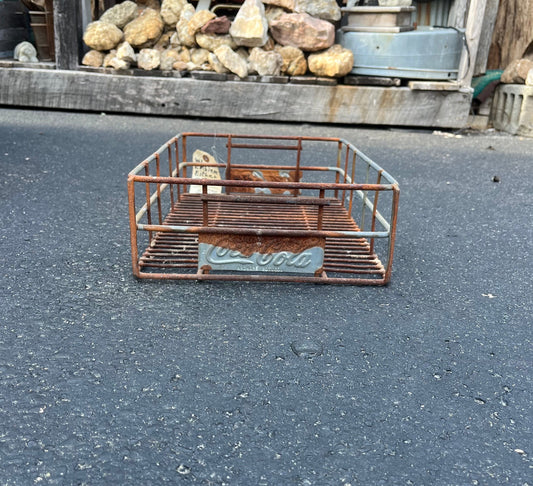 Vintage Coca Cola Metal Mesh Crate