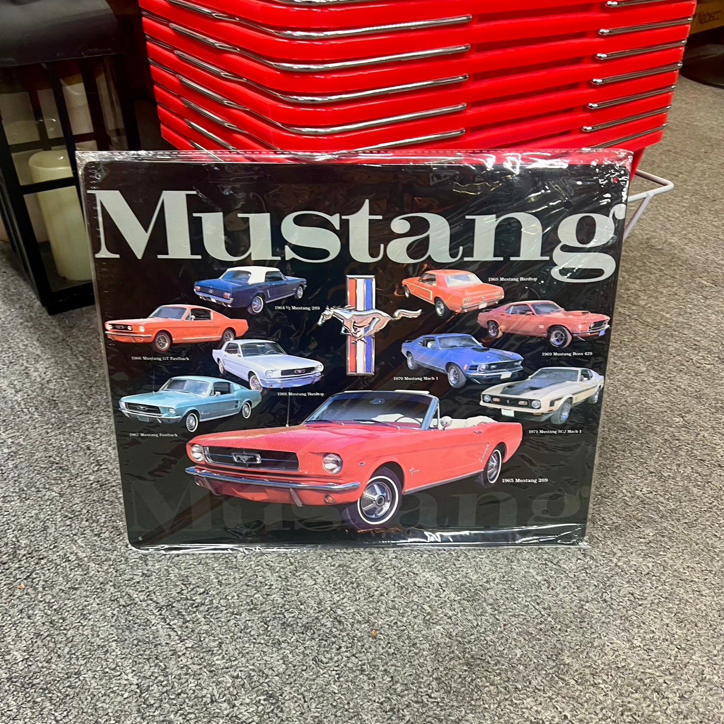 Ford Mustang Collage Metal Sign