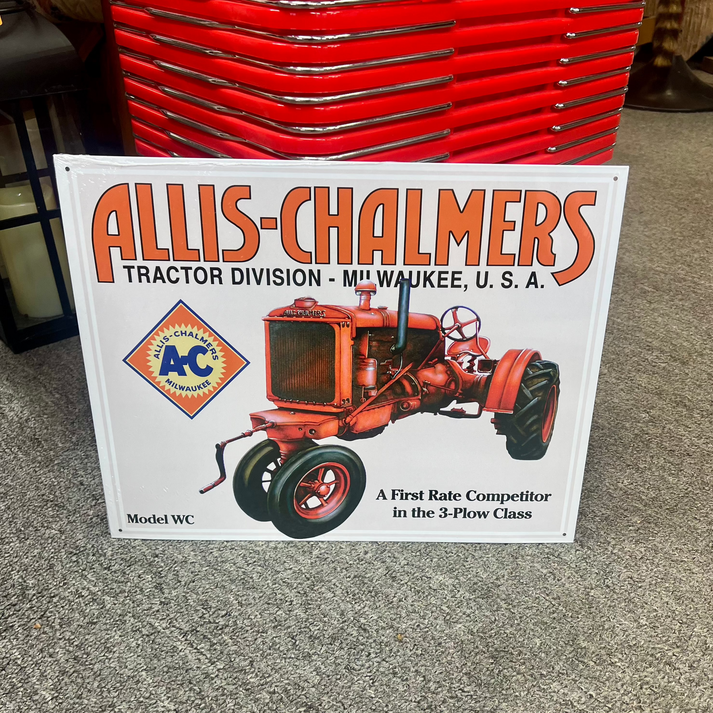 Allis-Chalmers Model WC Metal Sign