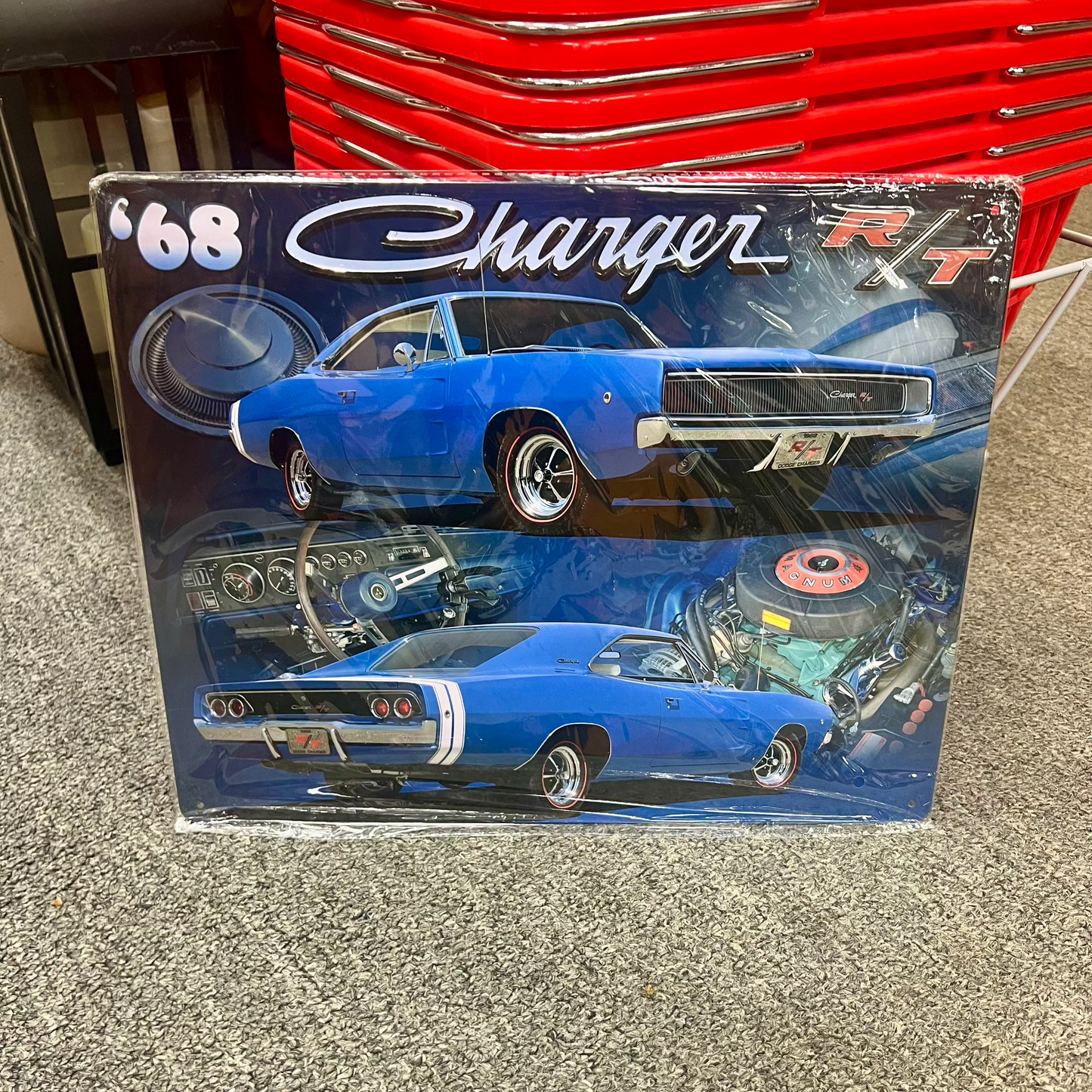 1968 Charger RT Metal Sign