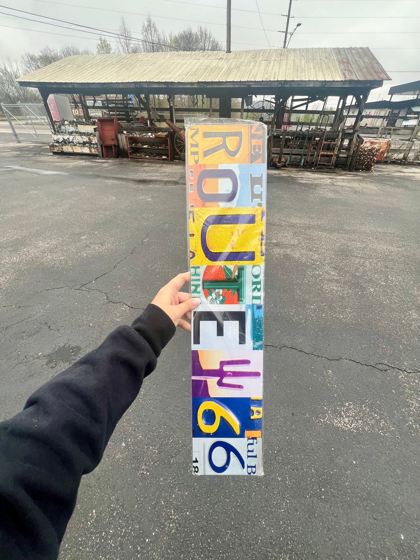 Route 66 License Plate Metal Street Sign