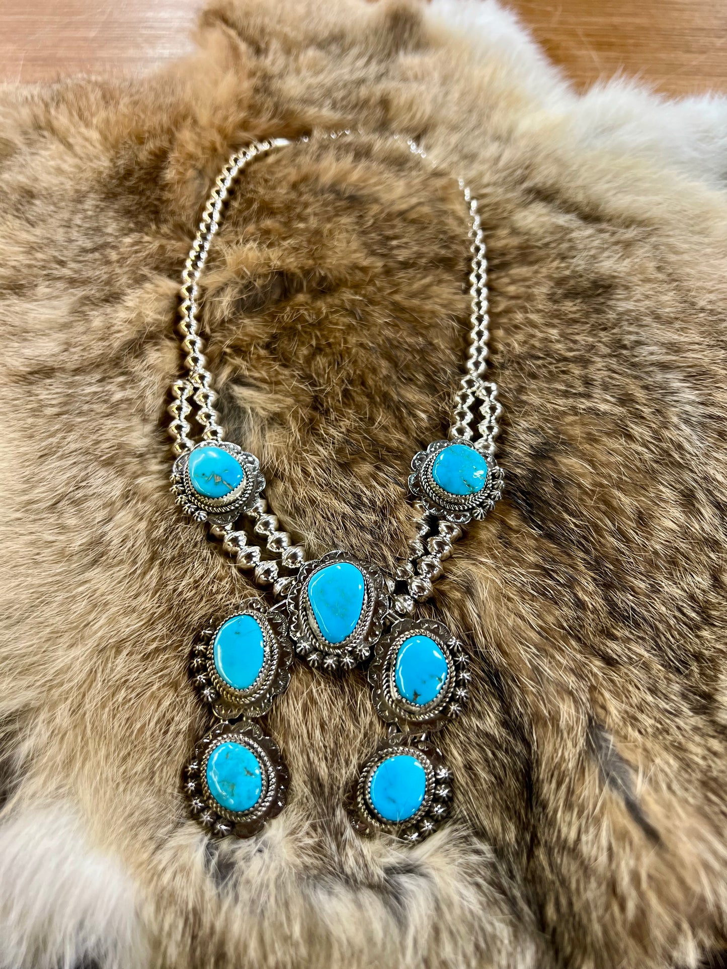 The Lil Sleeping Beauty Squash Blossom Necklace