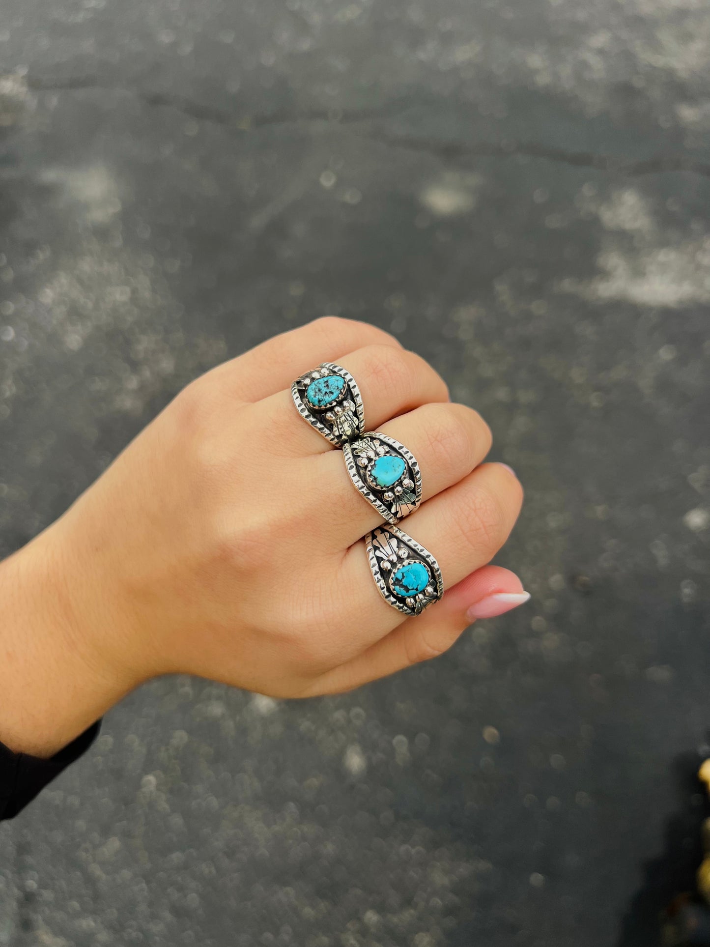 The Freebird Genuine Turquoise Sterling Silver Ring