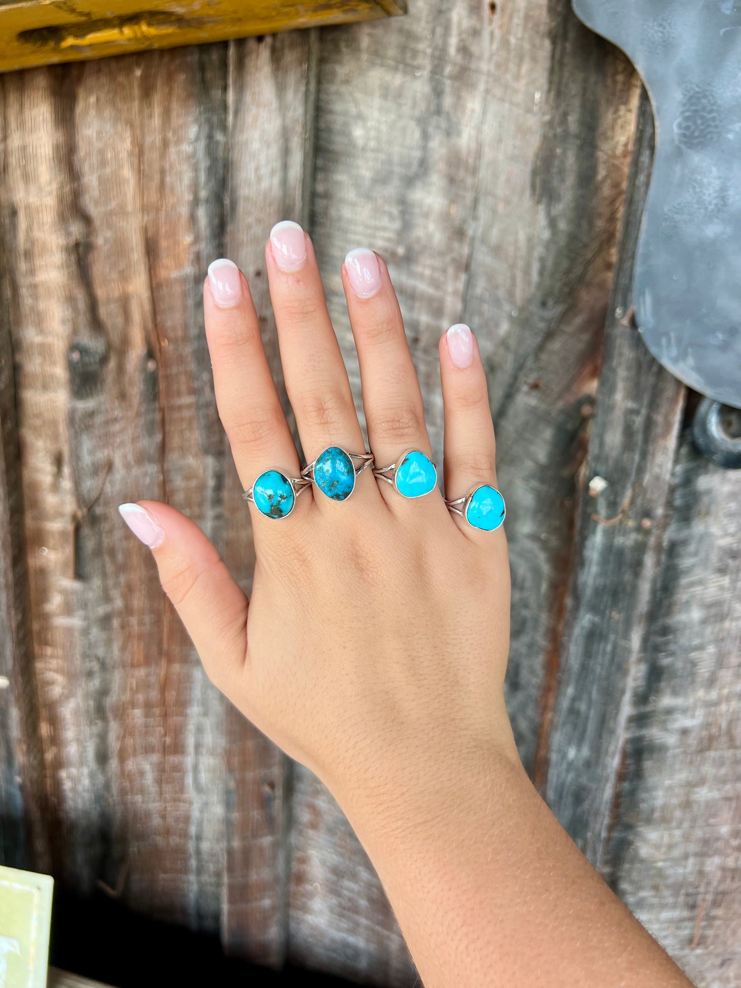The Rosie Genuine Turquoise Sterling Silver Ring