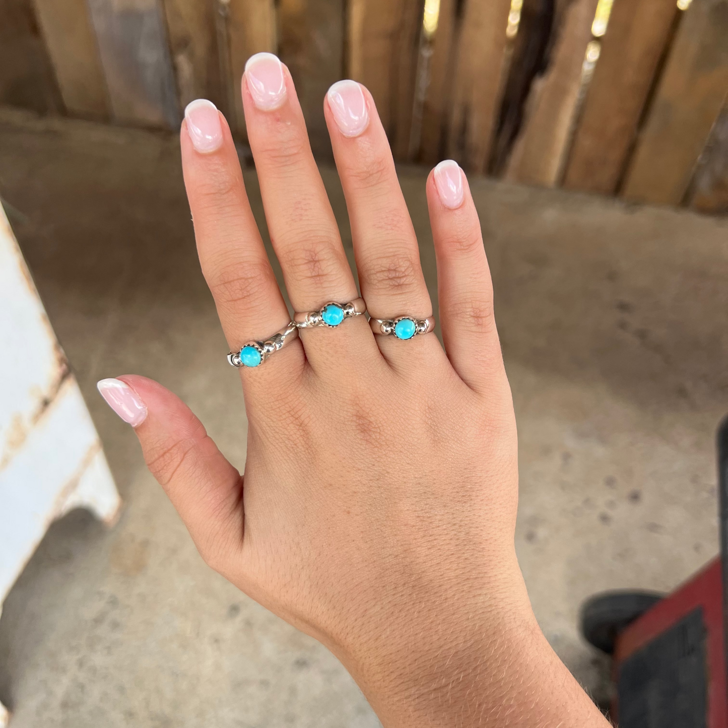 The Etta Genuine Turquoise Sterling Silver Ring