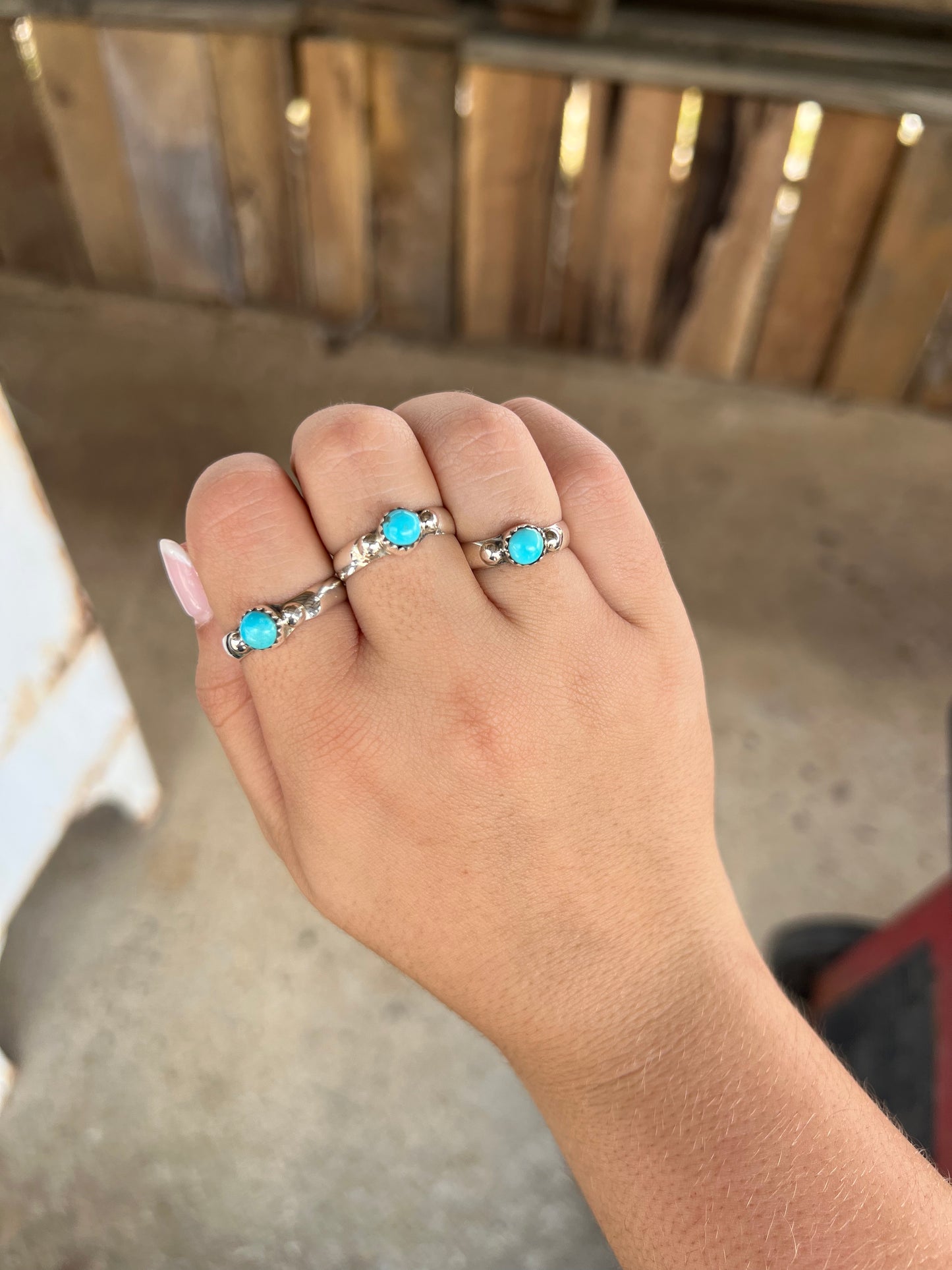 The Etta Genuine Turquoise Sterling Silver Ring