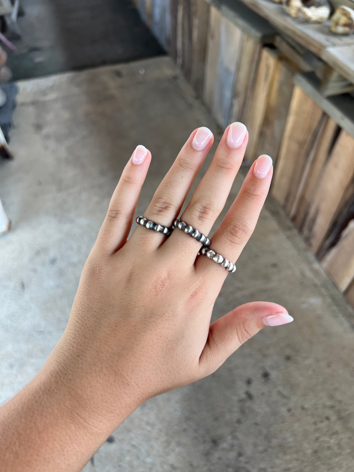 Navajo Pearl Sterling Silver Ring