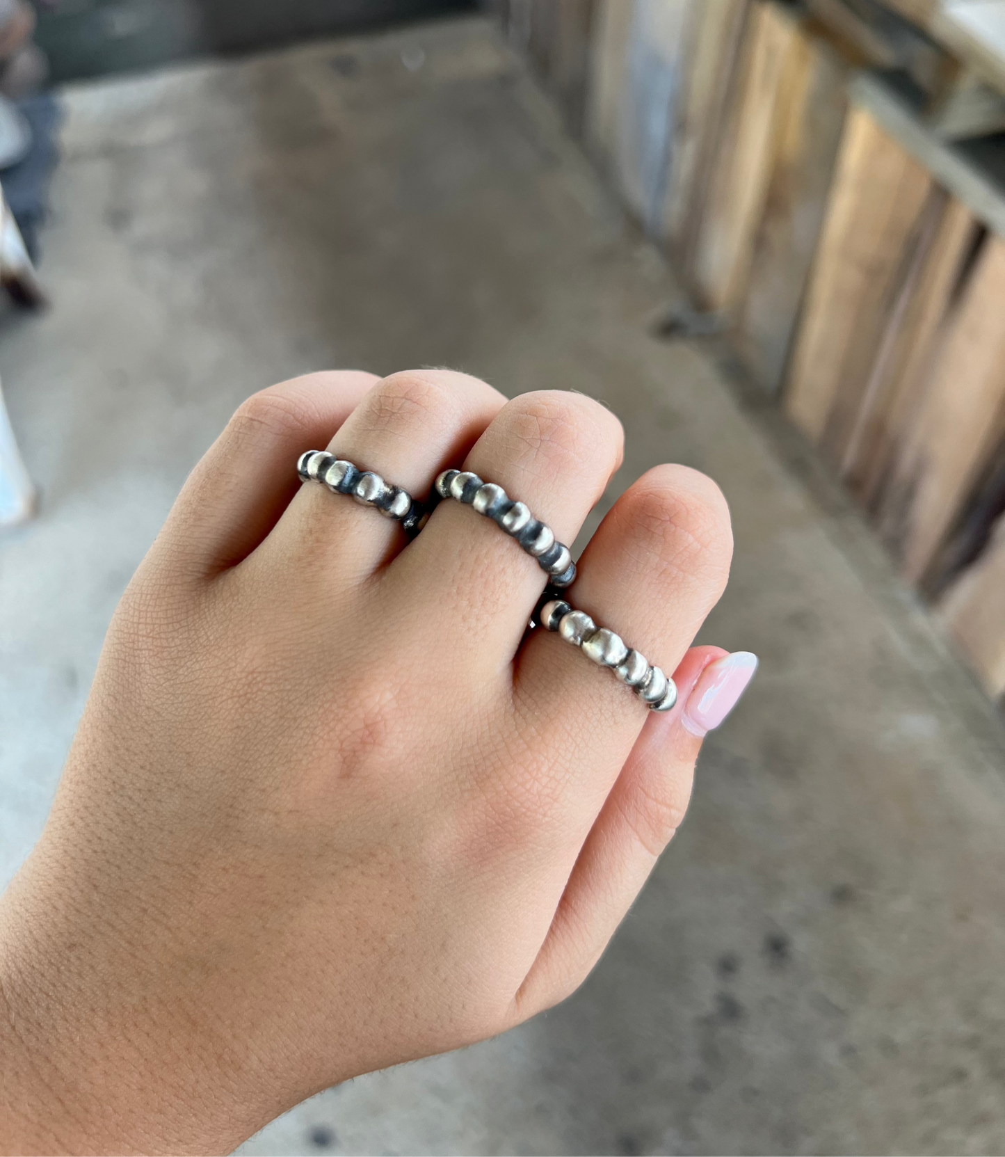 Navajo Pearl Sterling Silver Ring