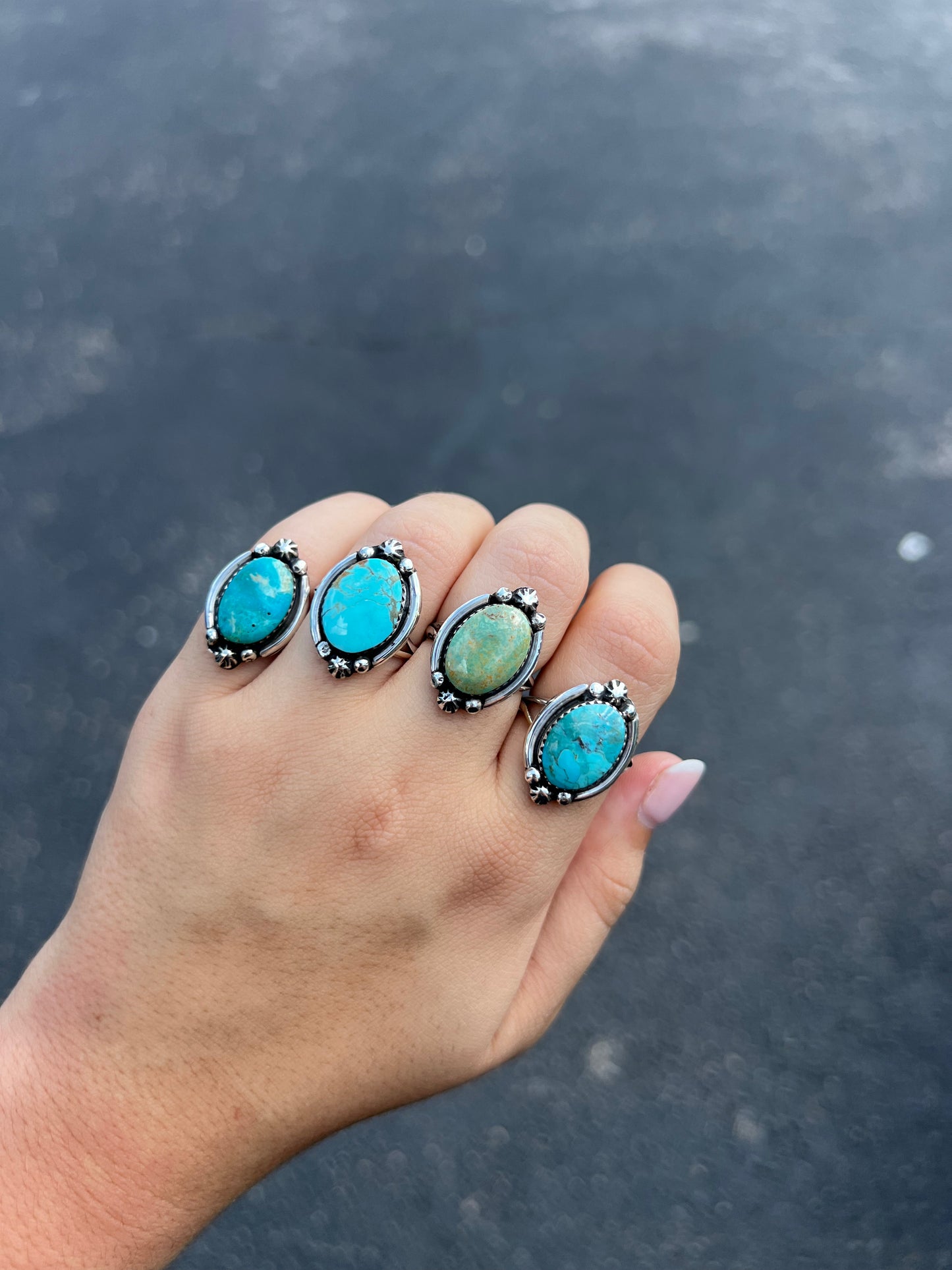 The Laramie Genuine Turquoise and Sterling Silver Ring