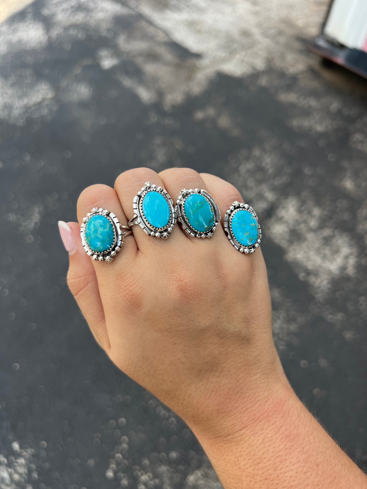 Genuine Sonoran Gold Turquoise Sterling Silver Ring