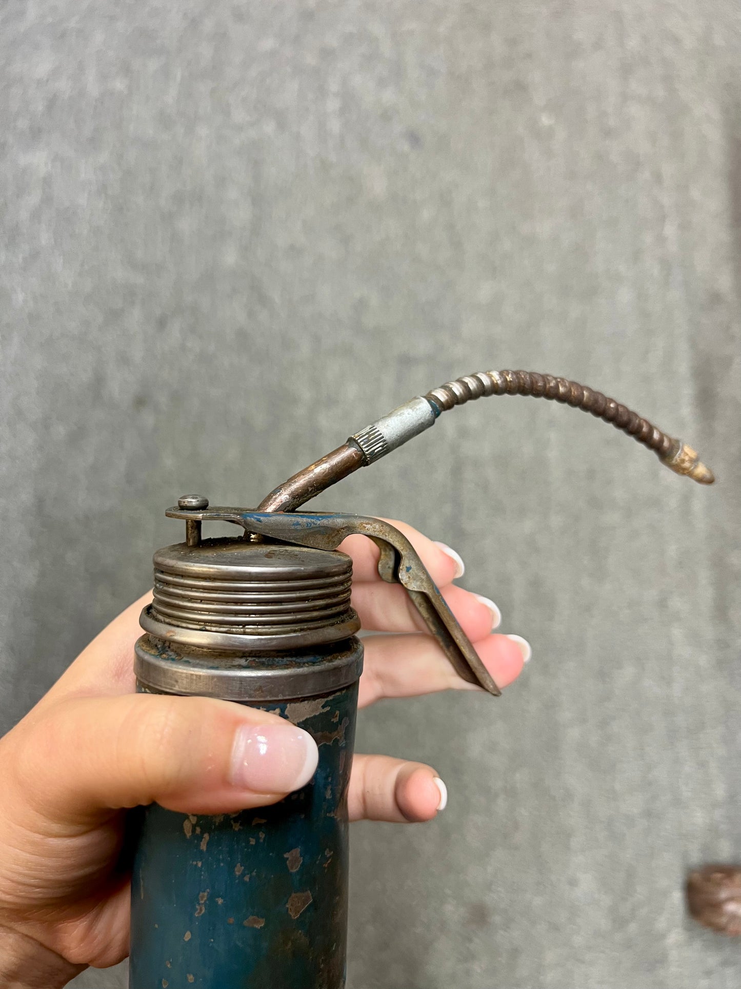 Vintage Oil Can Goose Neck Pump Oiler