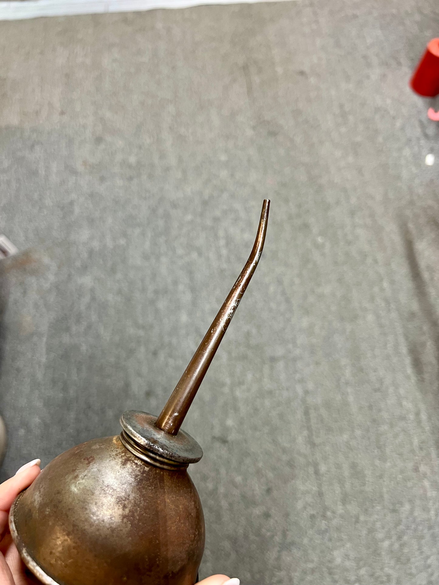 Vintage Thumb Oiler with Angled Spout