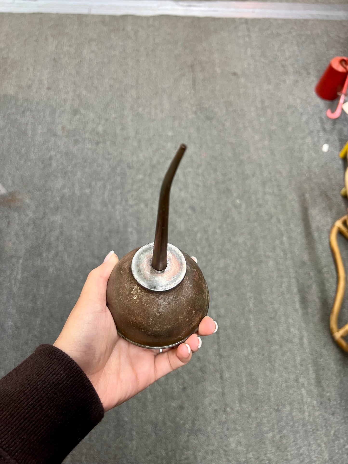 Vintage Thumb Oiler with Angled Spout